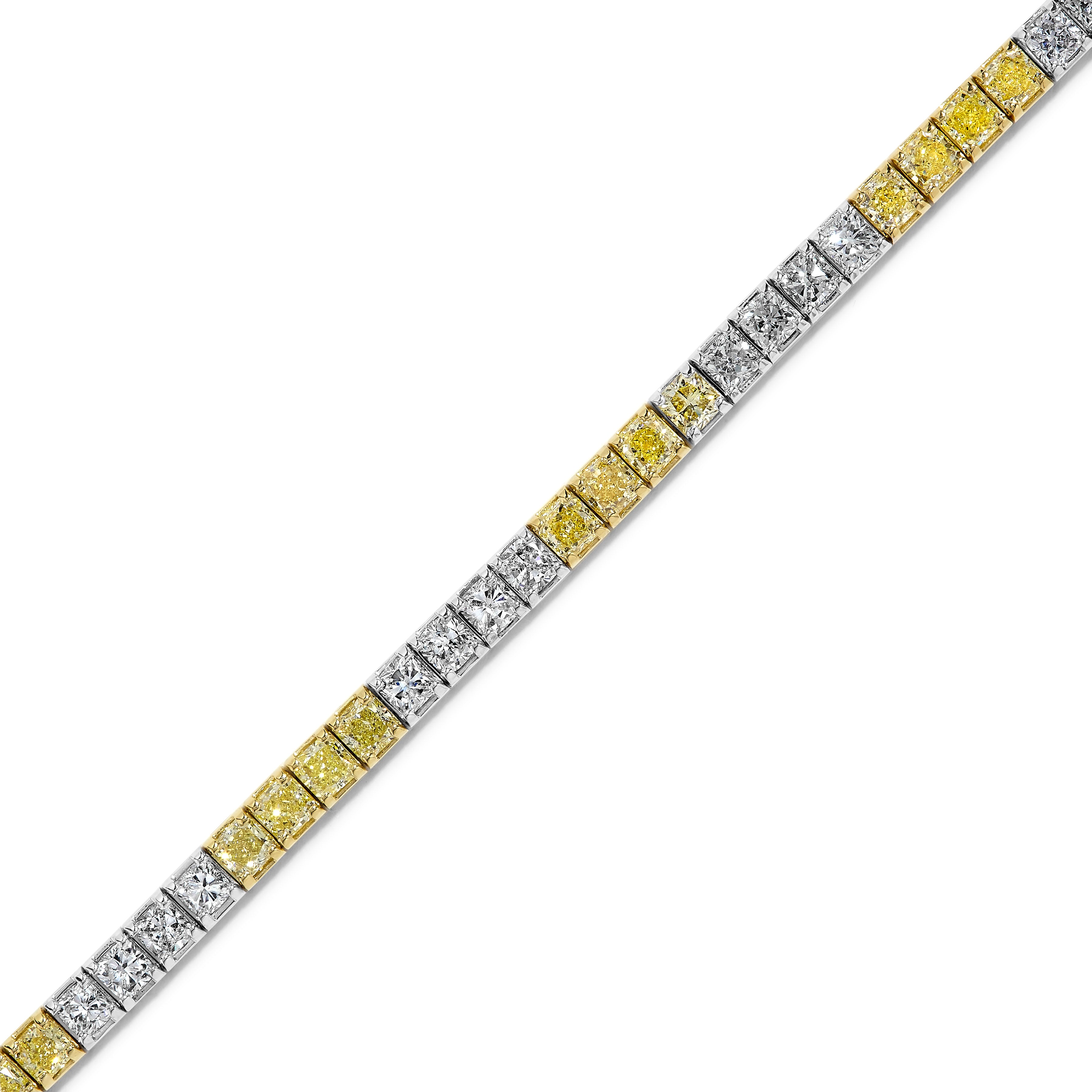 Yellow & White Diamond Bracelet JB0175GX
