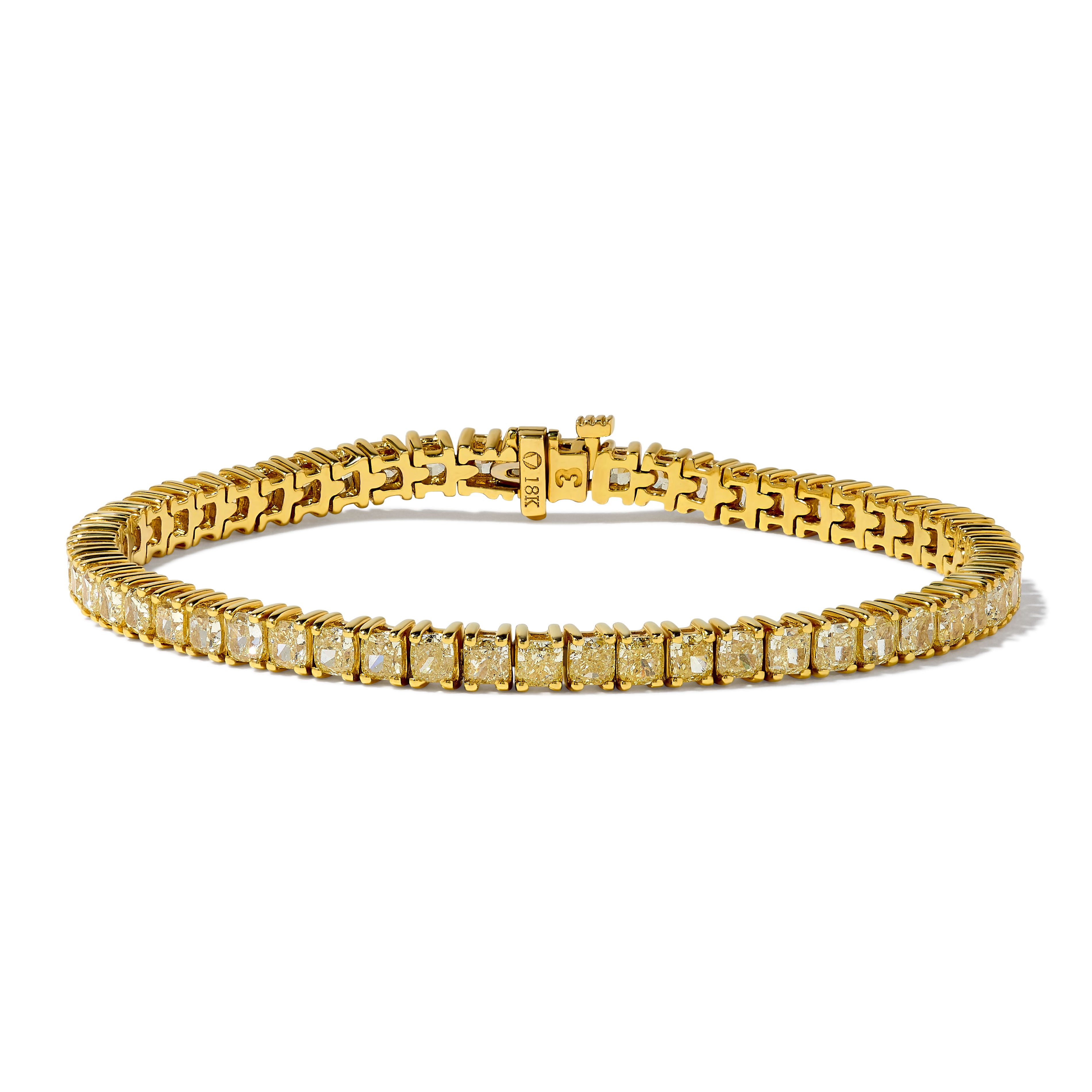 Yellow Cushion Cut Diamond Bracelet JB0193GX