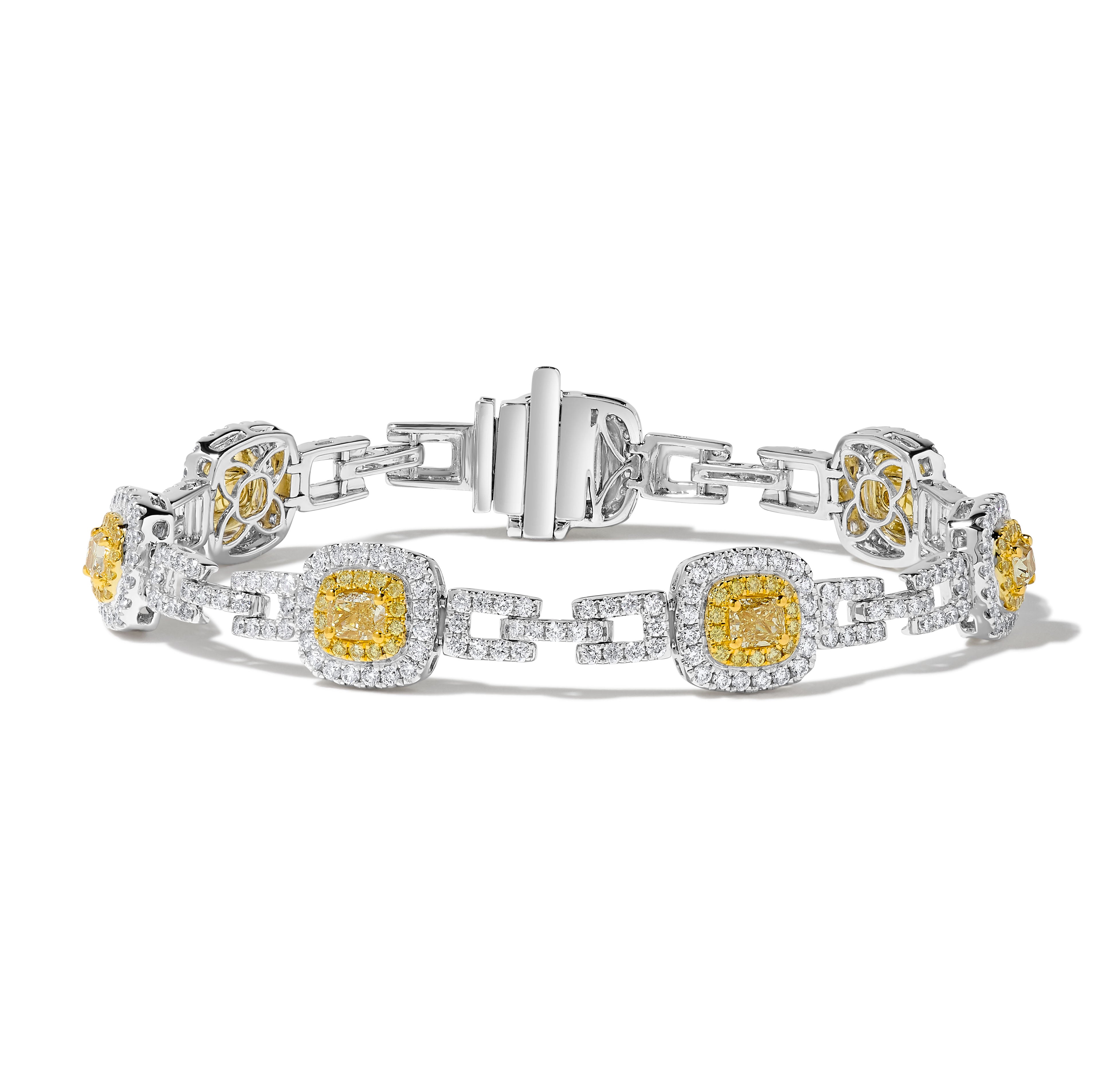 Yellow Cushion Diamond Bracelet JB0213GH