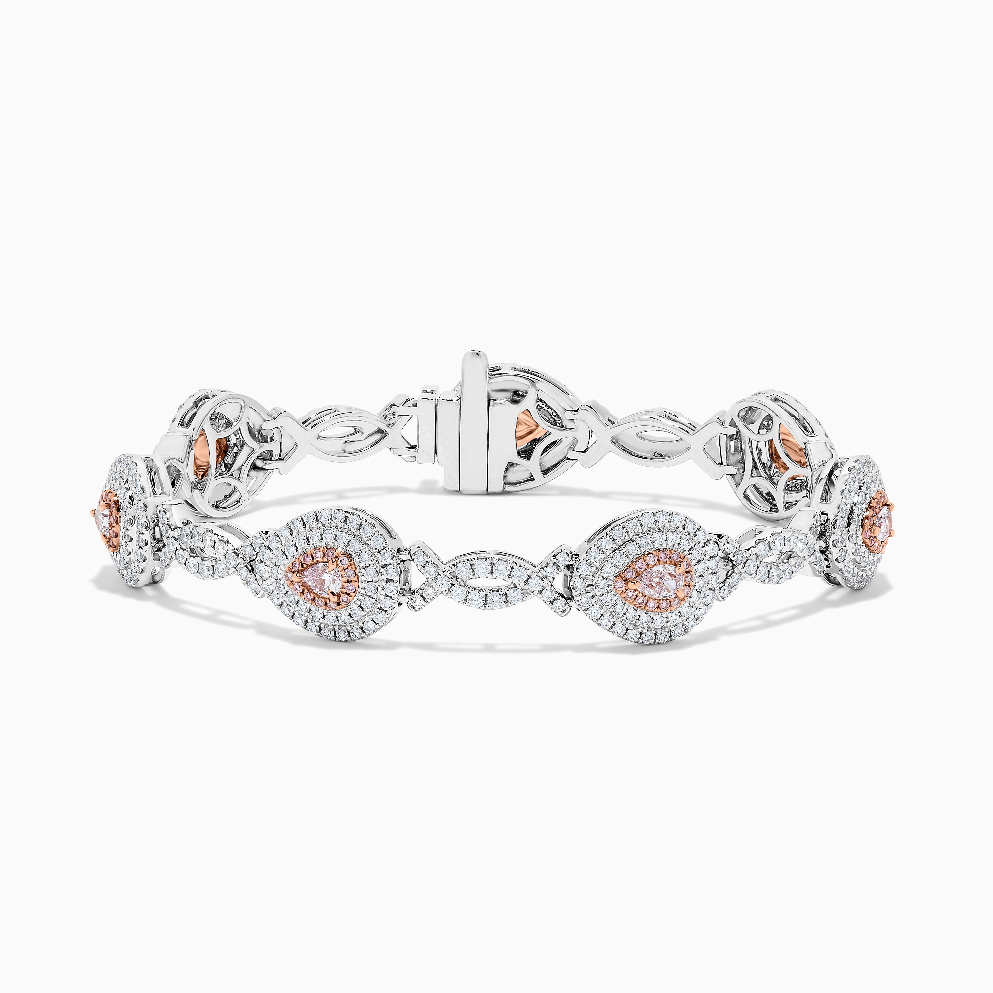 GIA Pink Pear Cut Diamond Bracelet JBP053GH