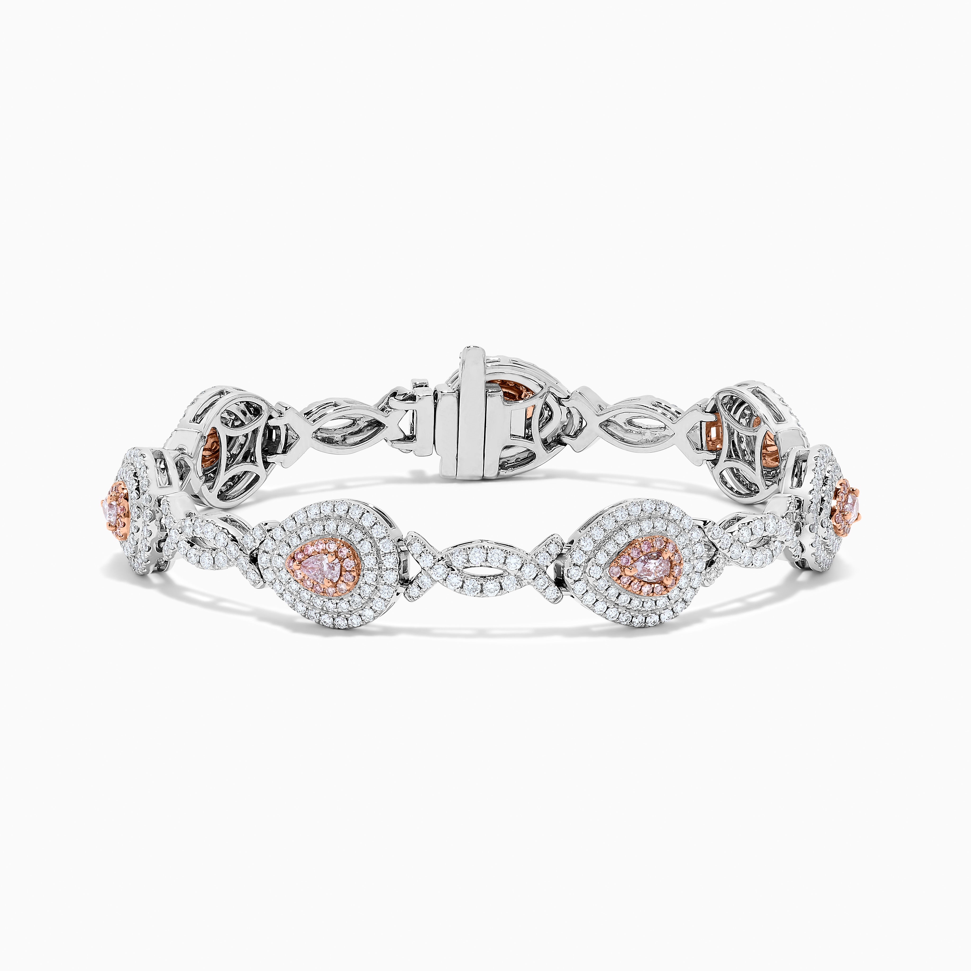 GIA Pink Pear Diamond Bracelet JBP054GH