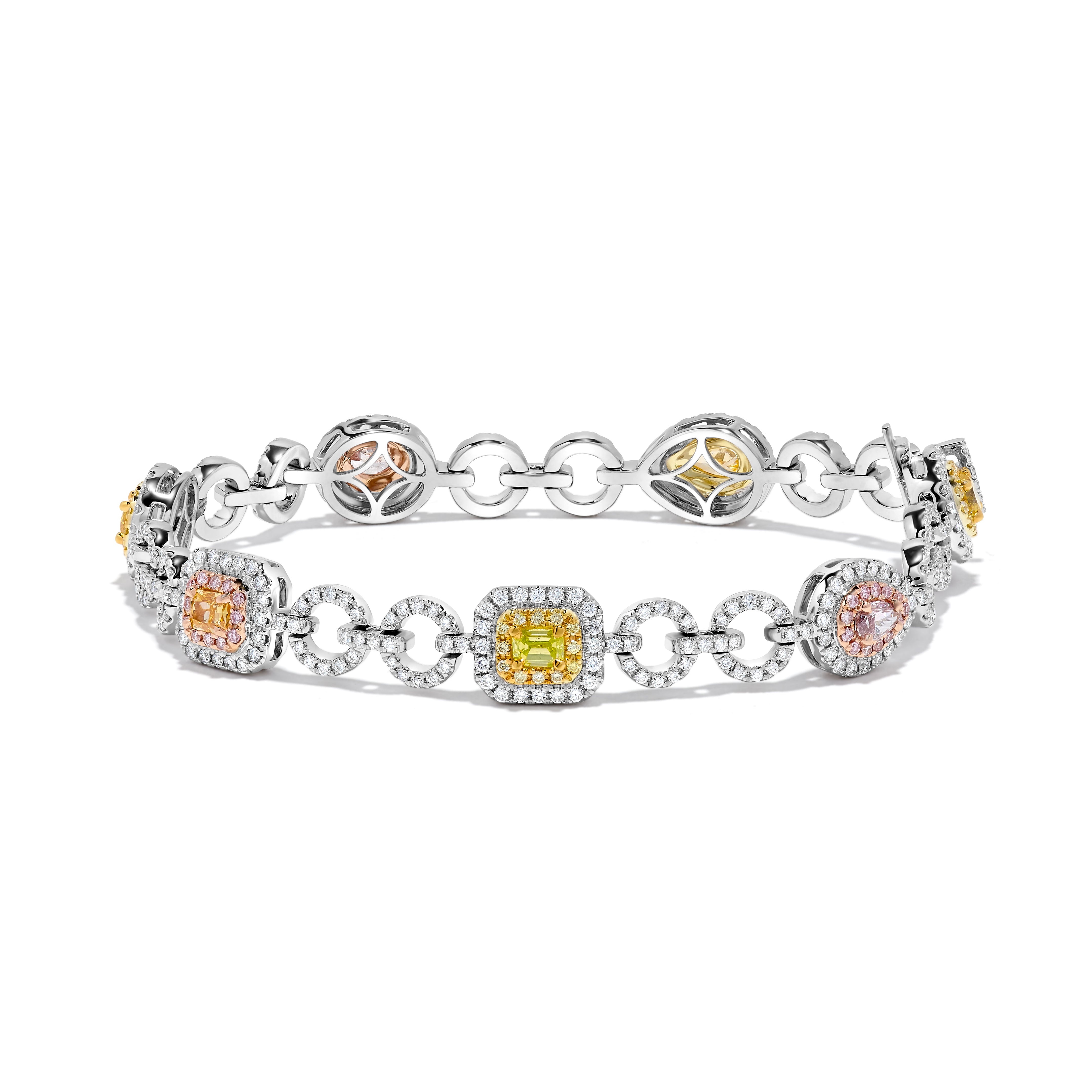 GIA Multi-Colored Diamond Bracelet JBP078GH
