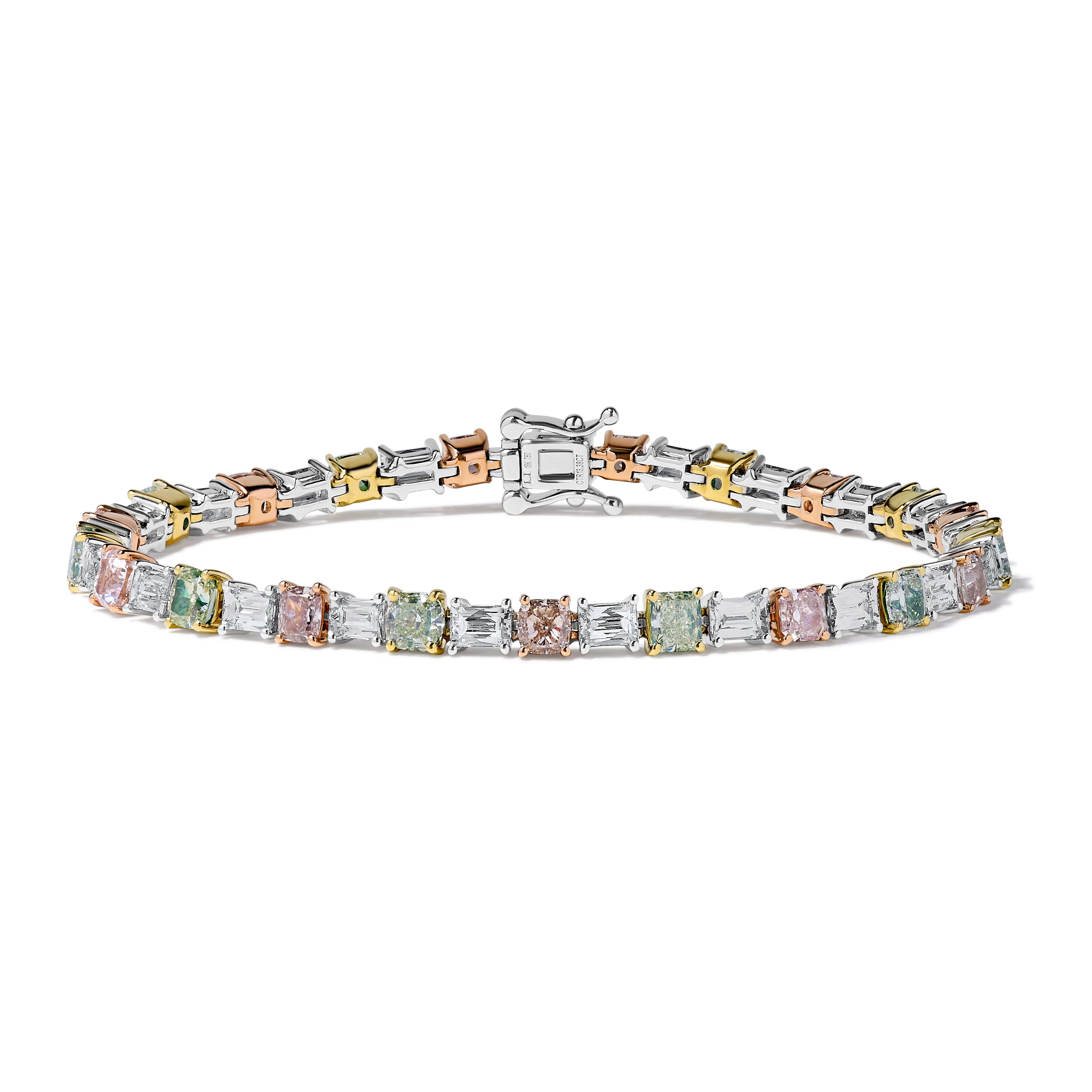 GIA Multi-Colored Diamond Bracelet JBP120GH