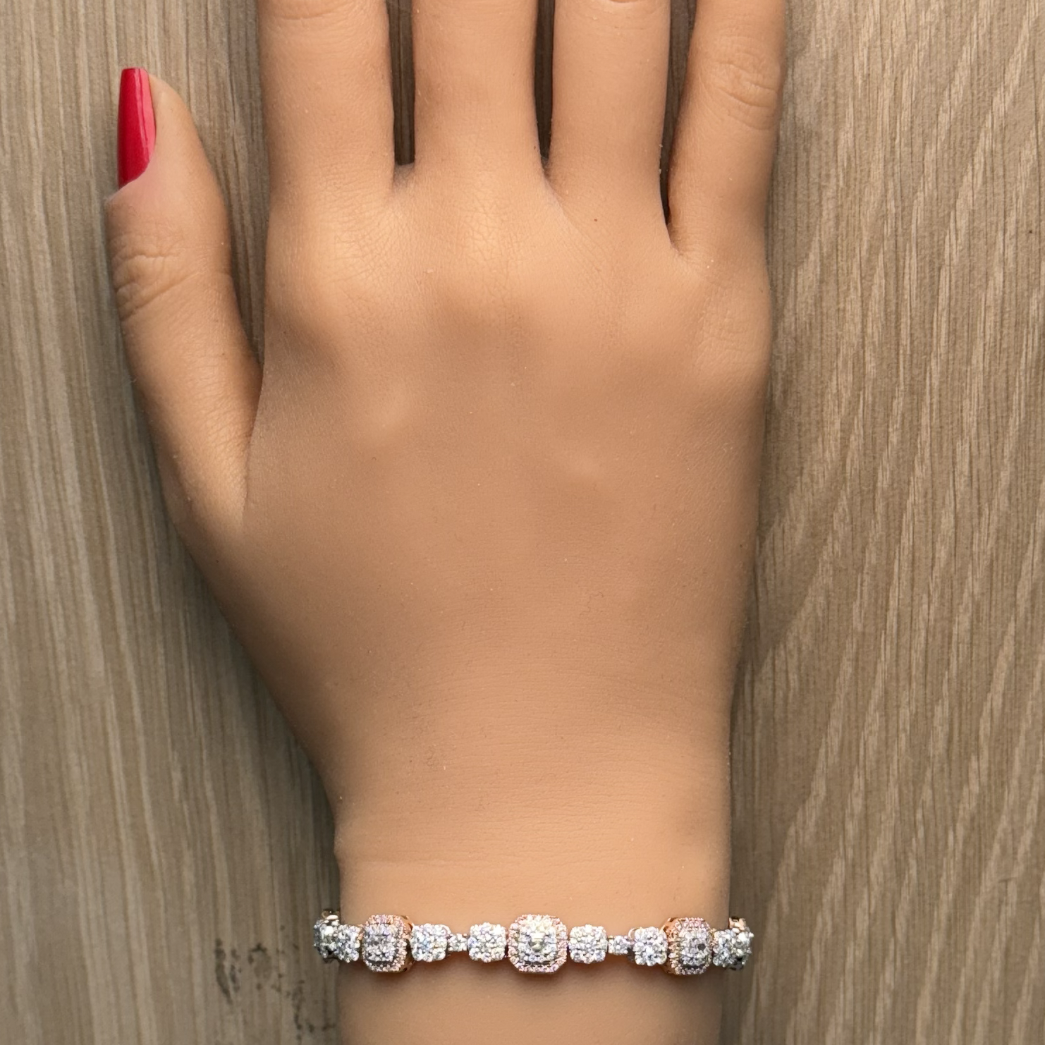 Natural White Emerald Diamond BRACELET