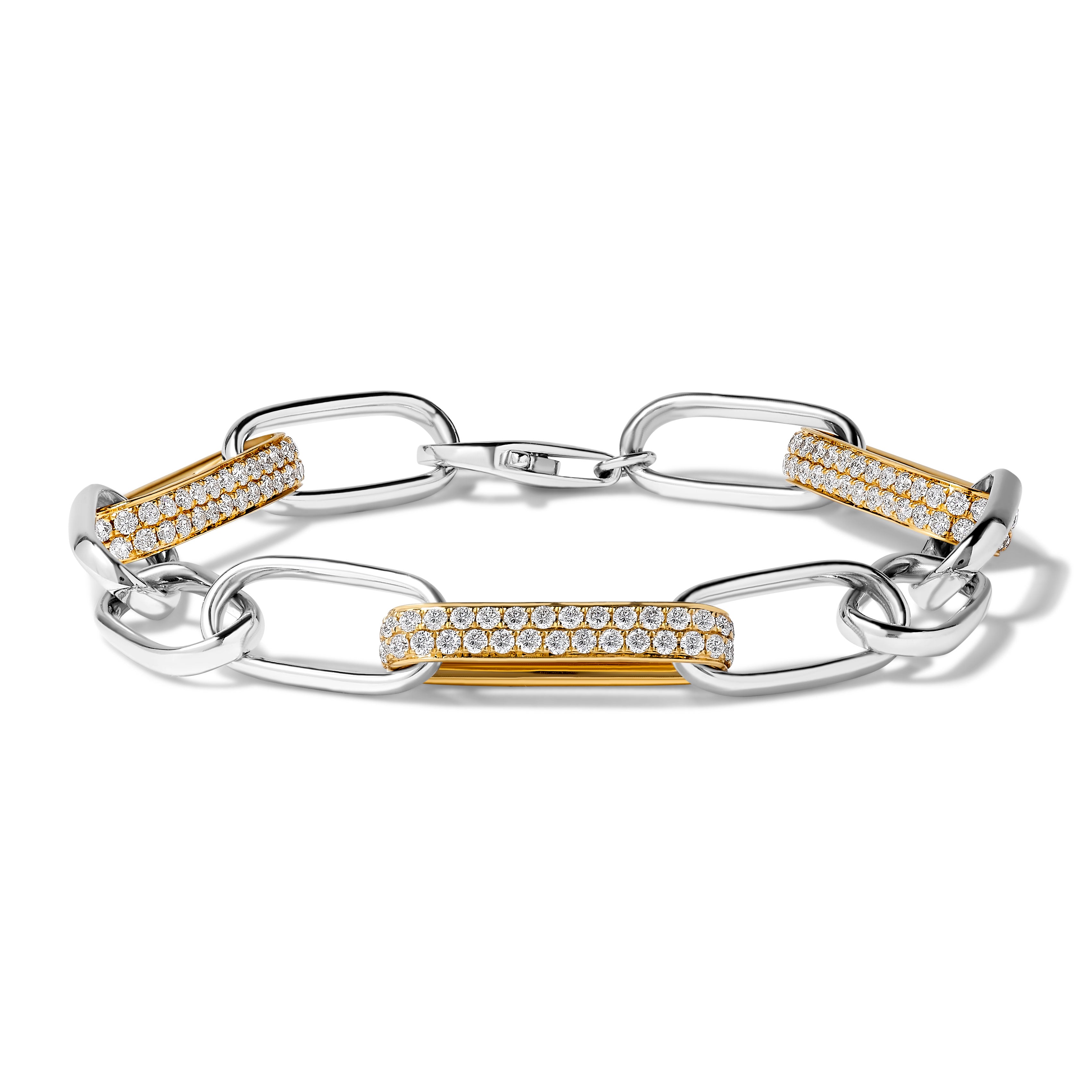 White Round Cut Diamond Bracelet JBWM011X