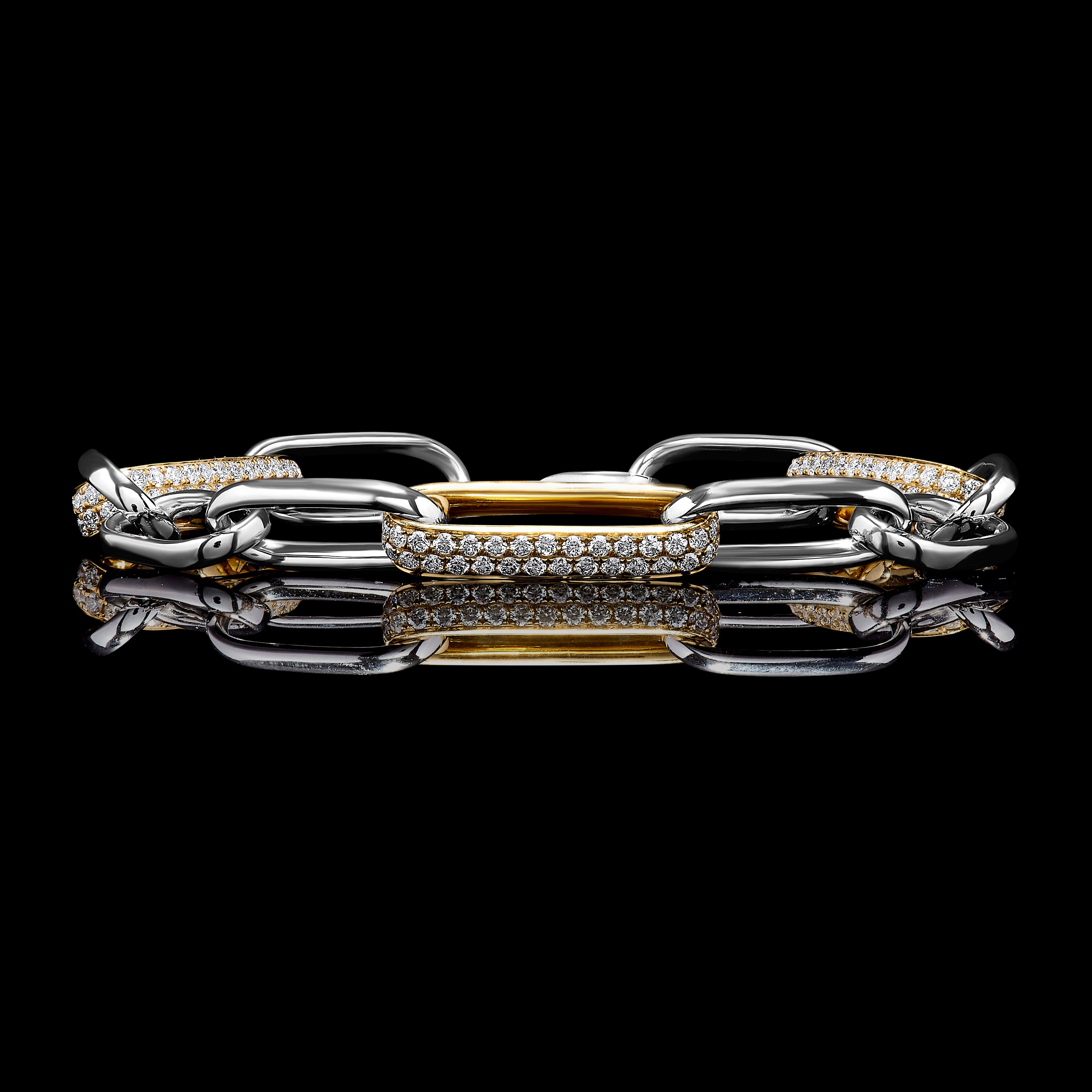 White Round Cut Diamond Bracelet JBWM011X