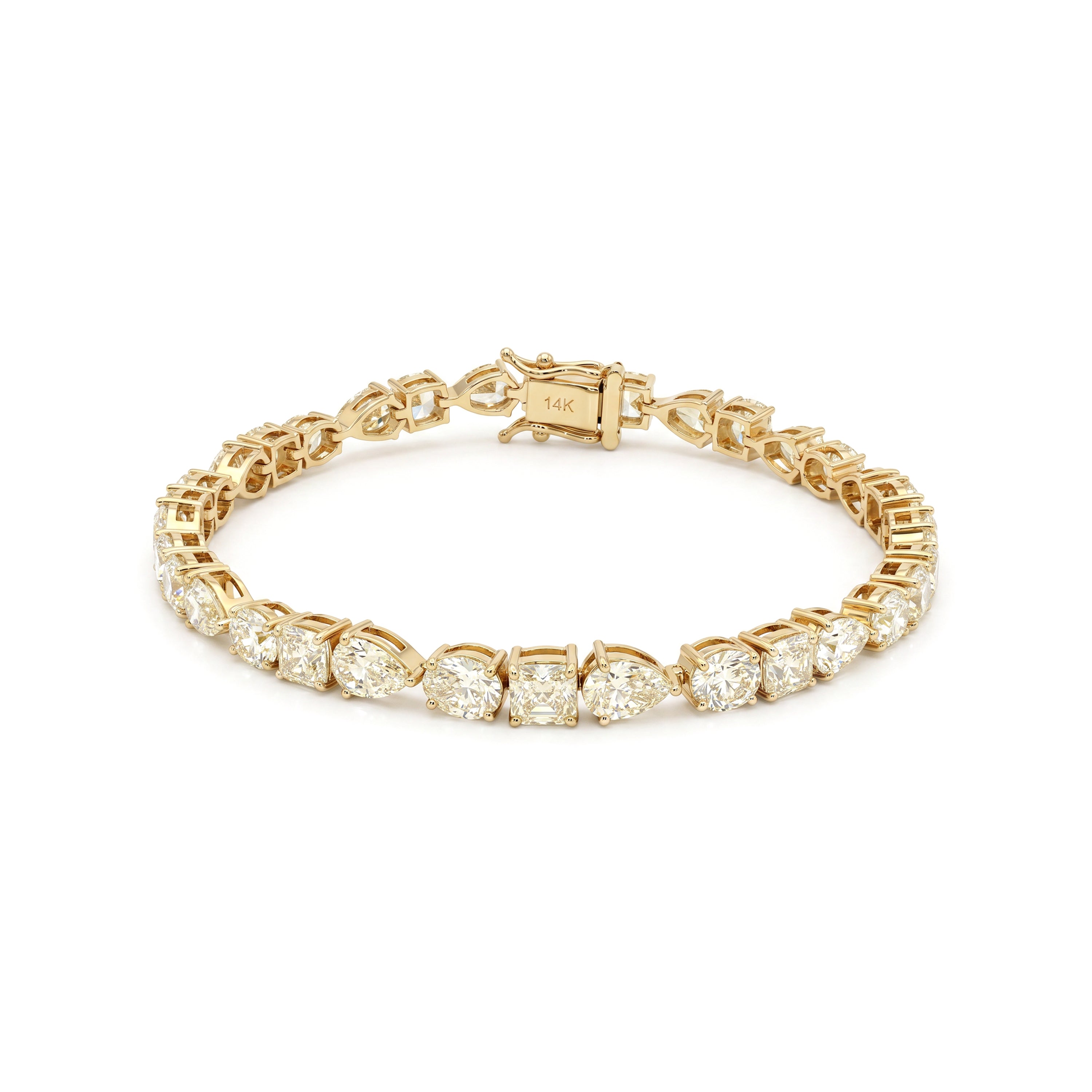 Natural Multi-shape Diamond Bracelet