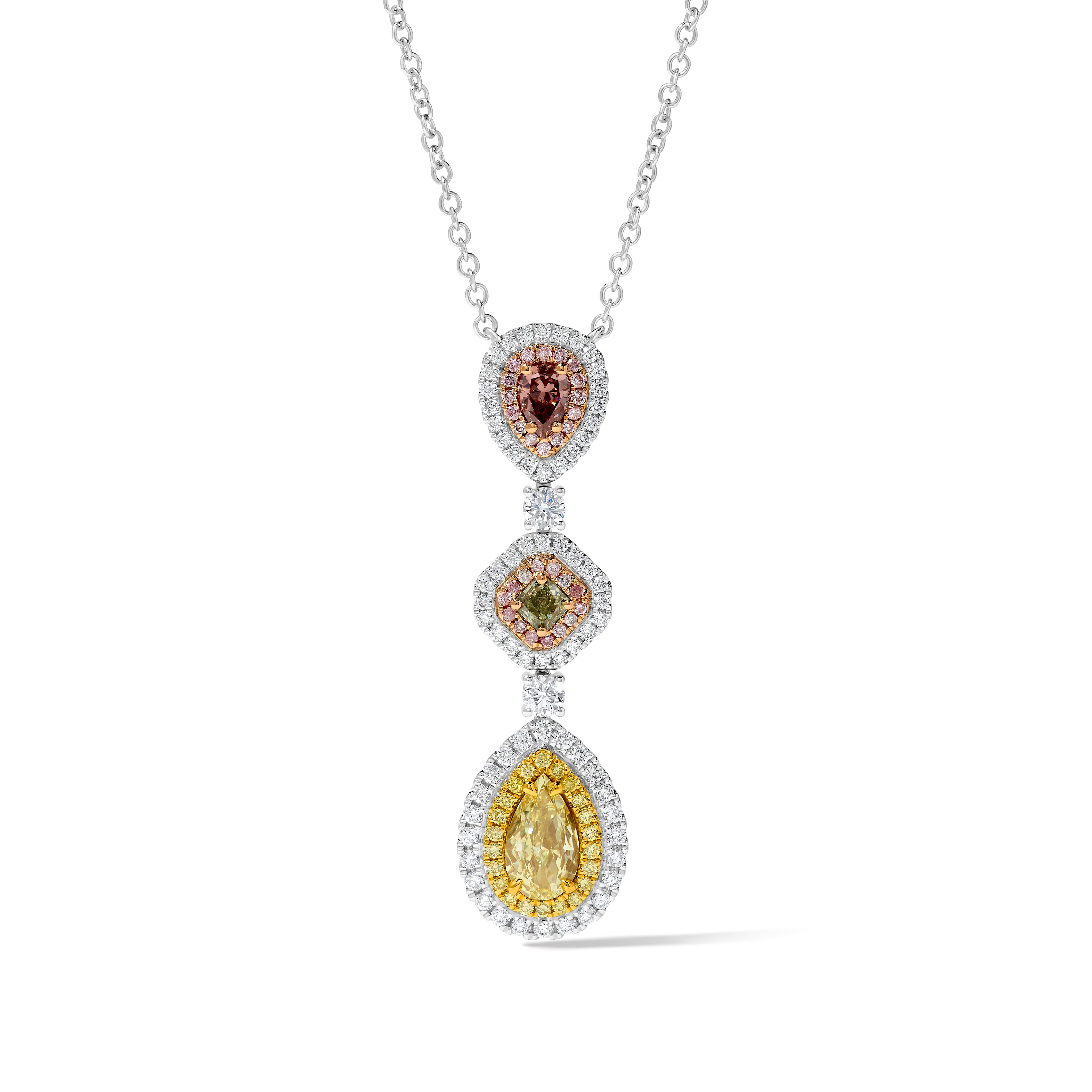 GIA Fancy Mix Diamond Pendant JNP019GH