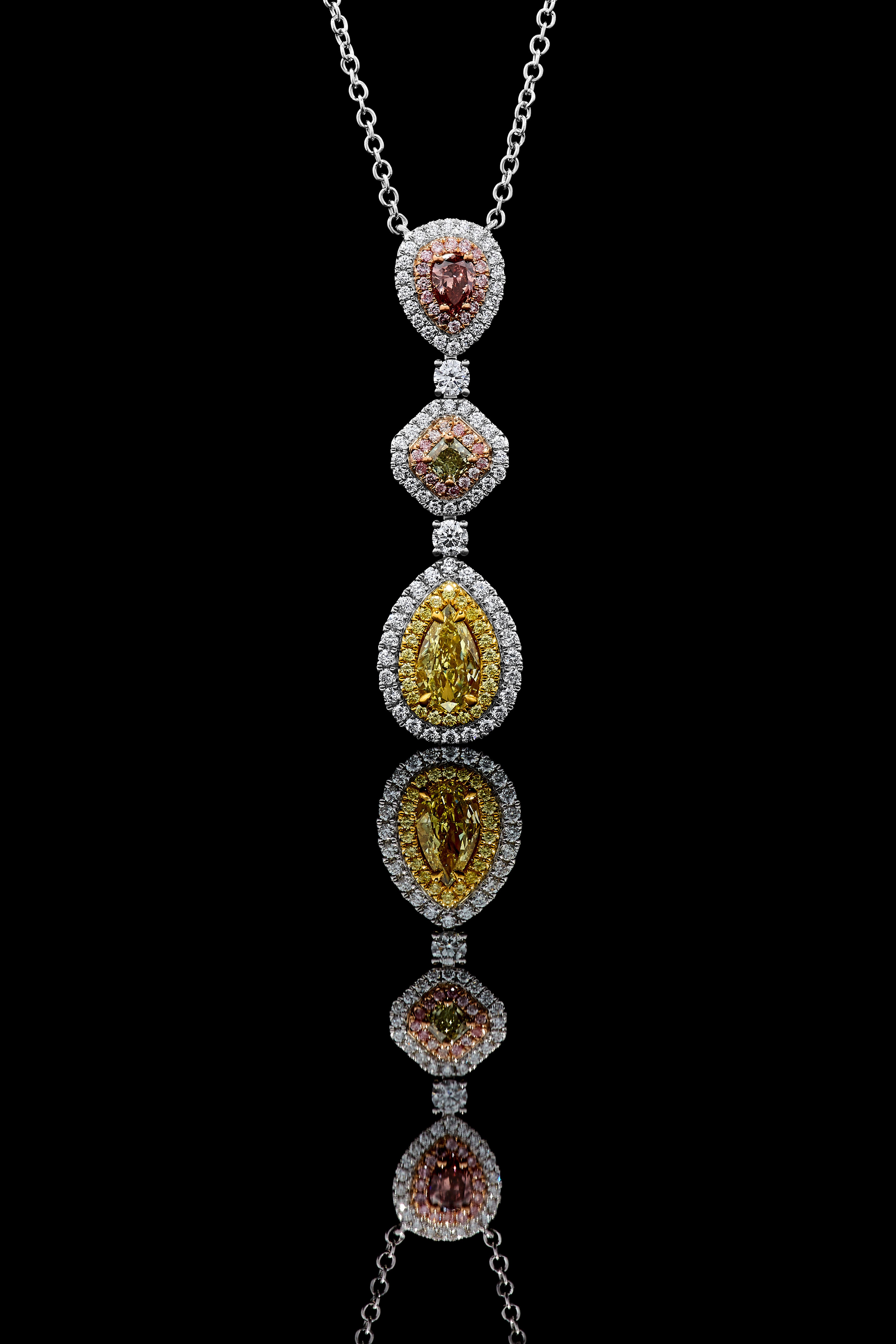 GIA Fancy Mix Diamond Pendant JNP019GH