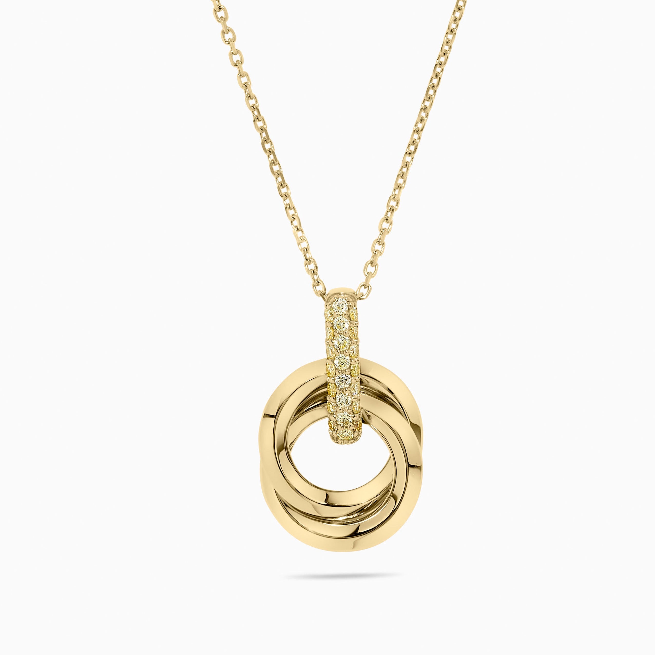 Yellow Diamond Drop Pendant JP01065P