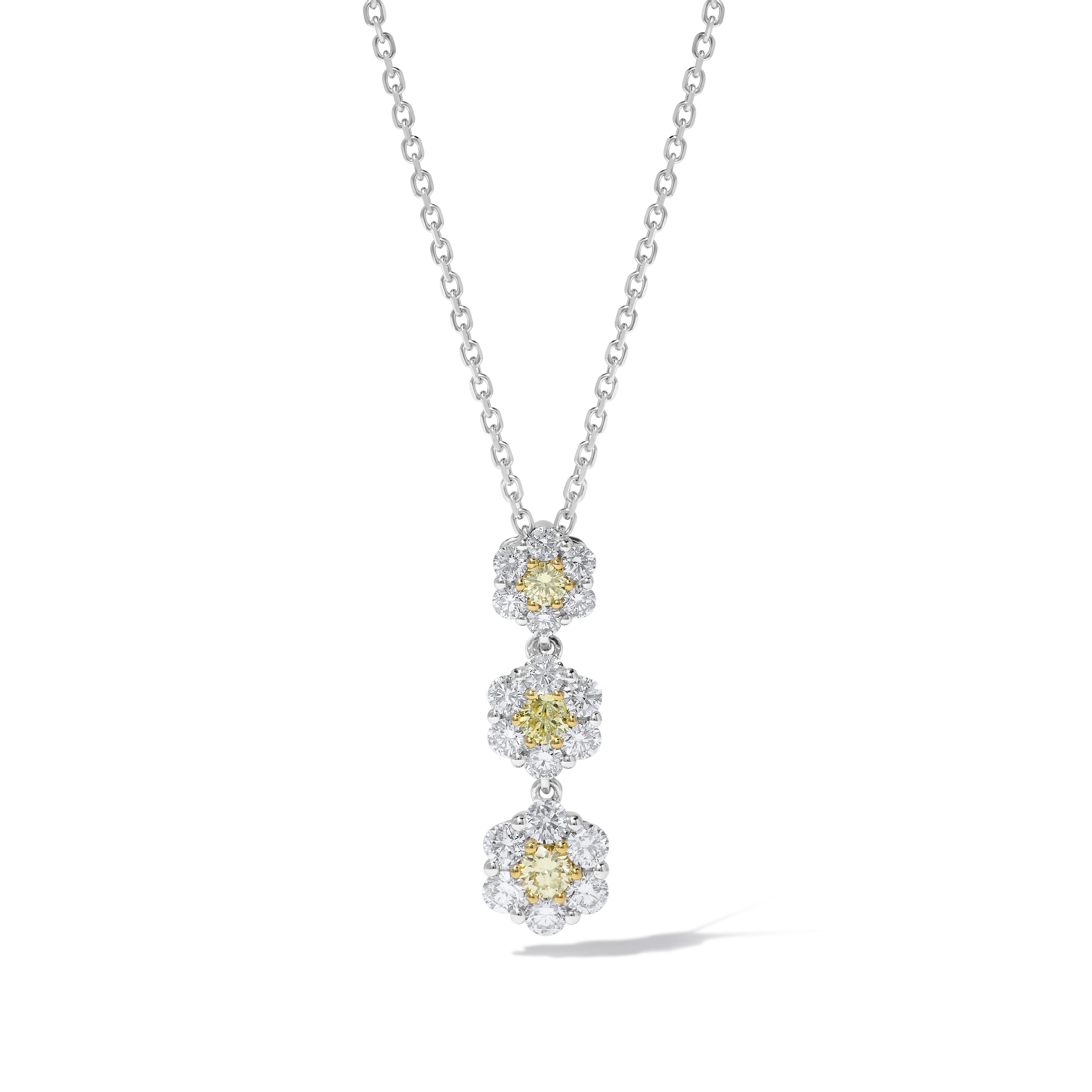 Yellow Round Cut Diamond Pendant JP01128GP