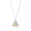 Natural Yellow Trillion Diamond Pendant GIA Certified product image 1