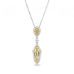 Natural Yellow Kite Diamond Drop Pendant | GIA Certified