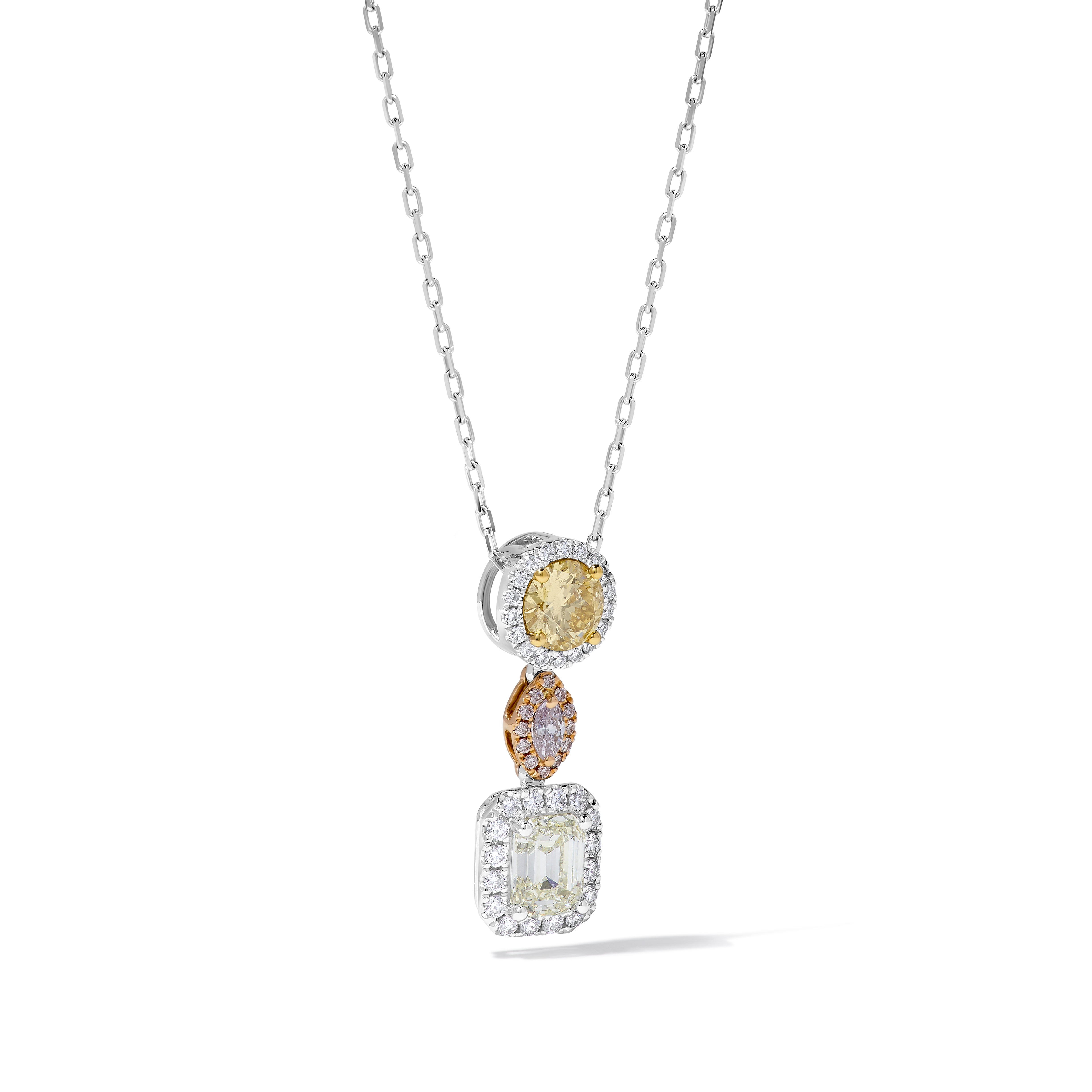 GIA Fancy Mix Diamond Pendant JPP109GH