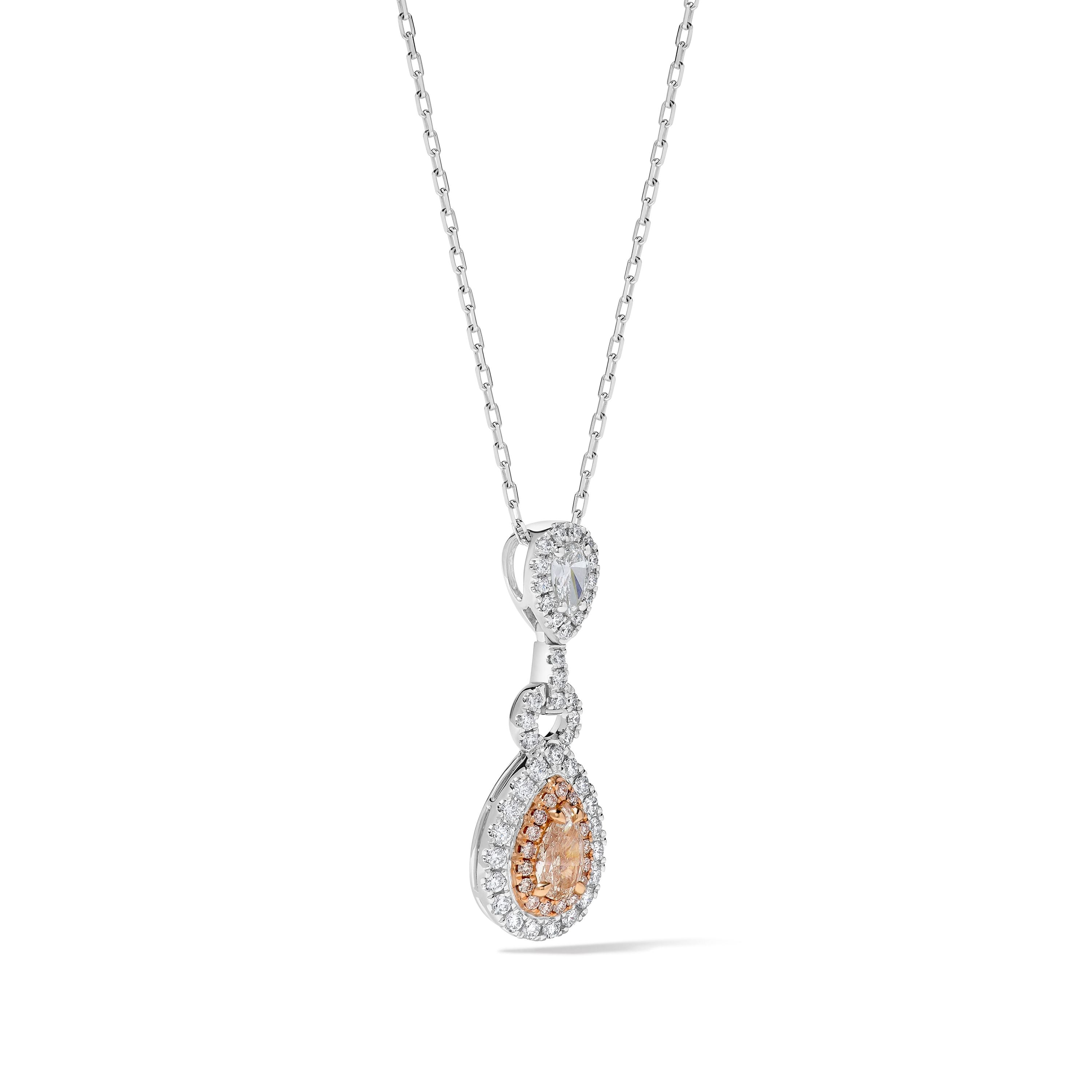 Pink Pear Diamond Pendant JPP113GH