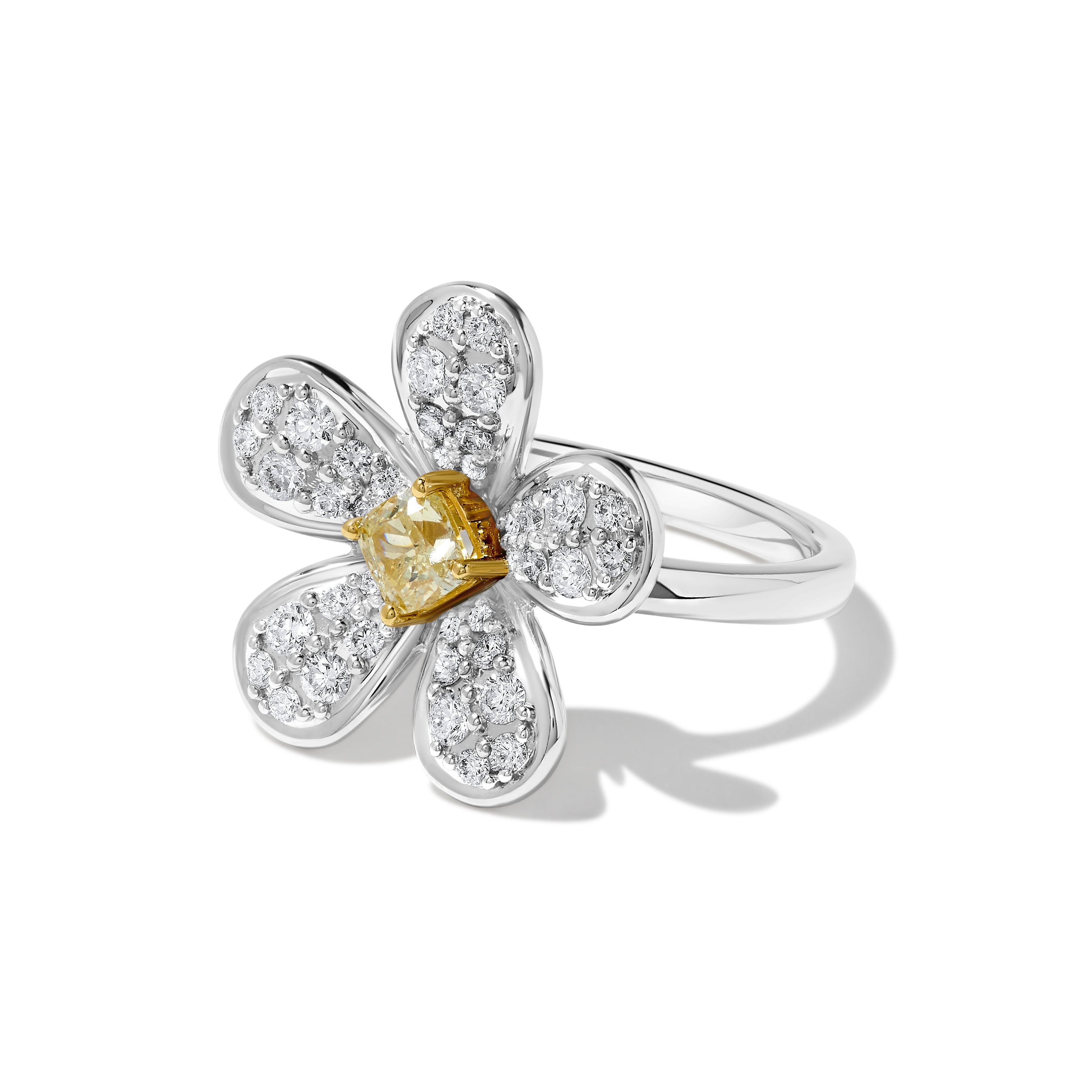 Yellow Cushion Diamond Ring JR01146P