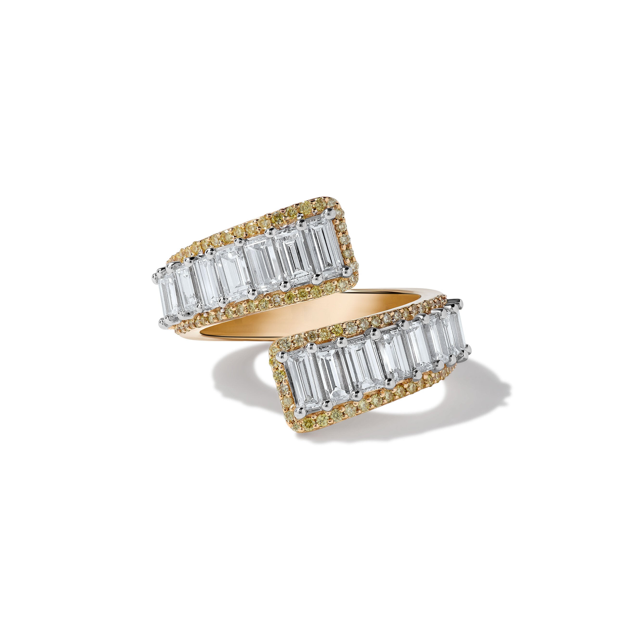 White Baguette Cut Diamond Band JR01234X