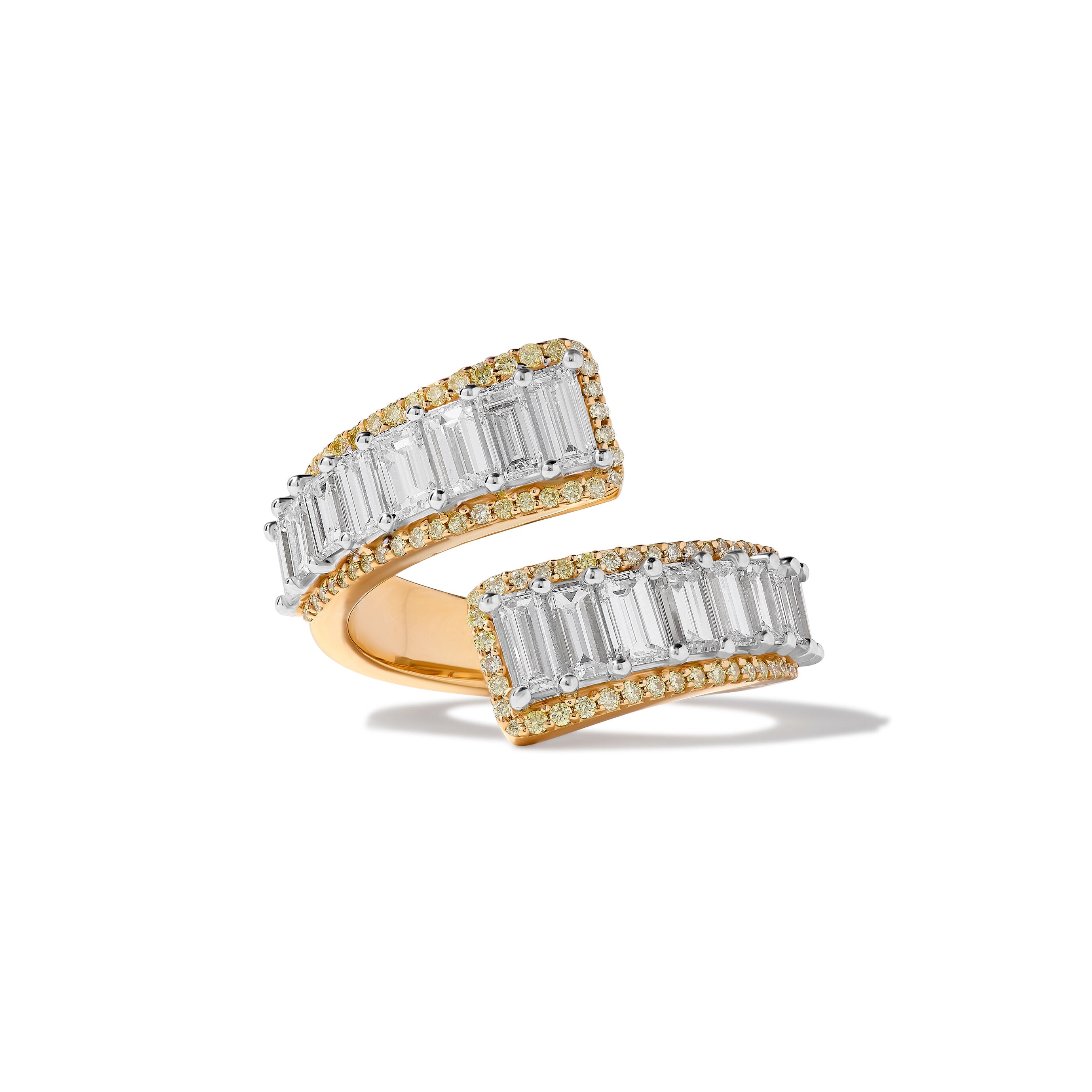 White Baguette Cut Diamond Band JR01234X