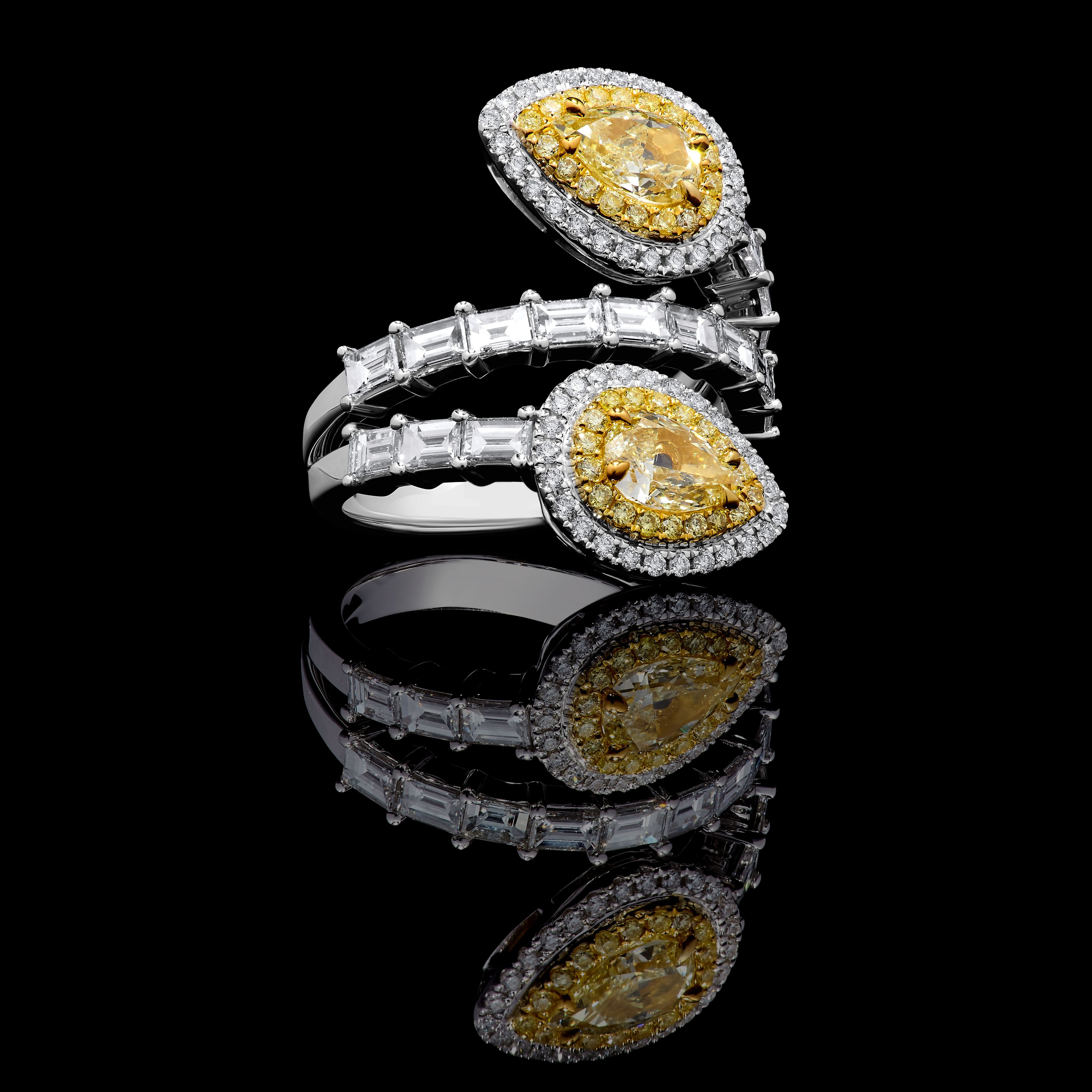 GIA Yellow Heart Cut Diamond Ring JR01238H