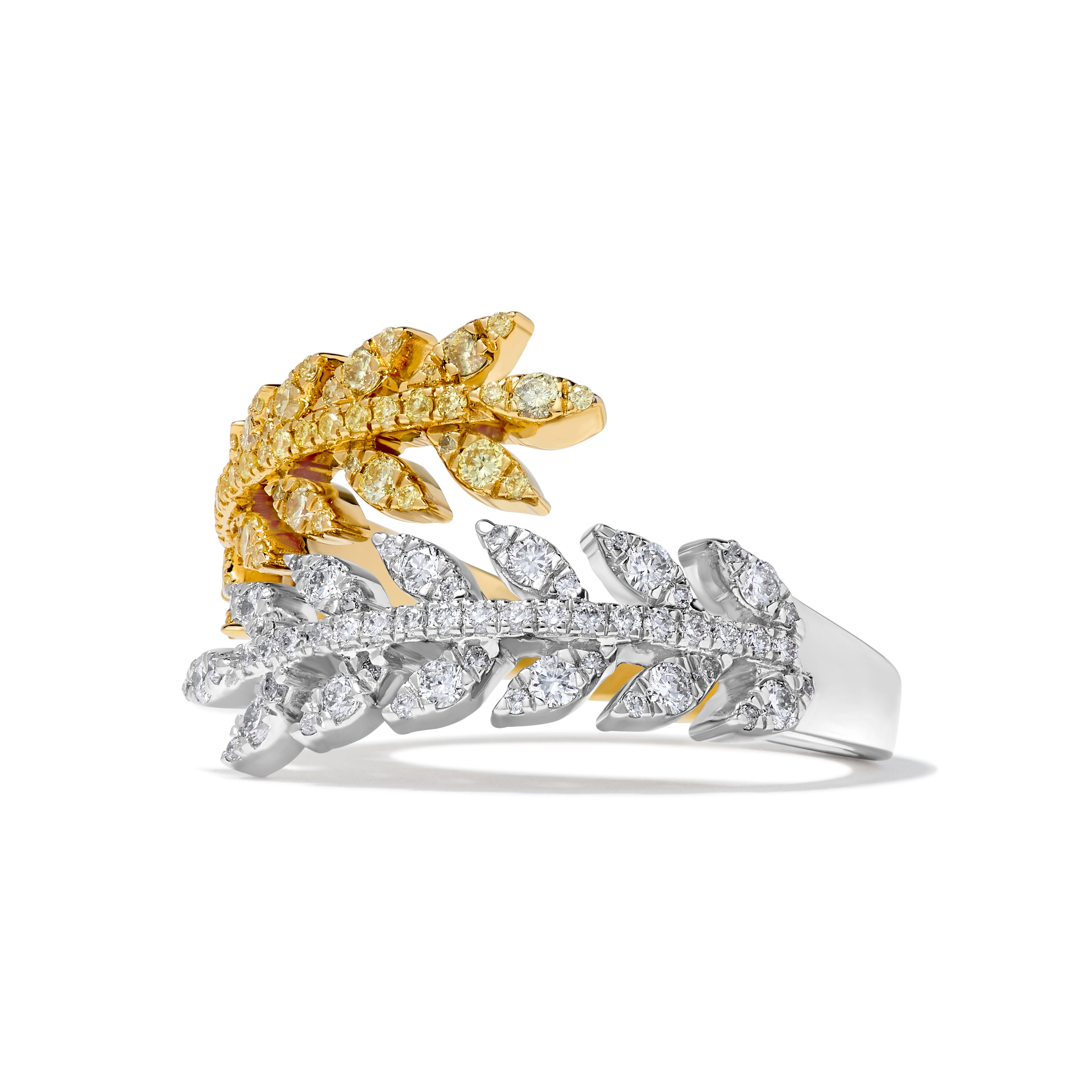 Natural Yellow Round Diamond Ring product image 1