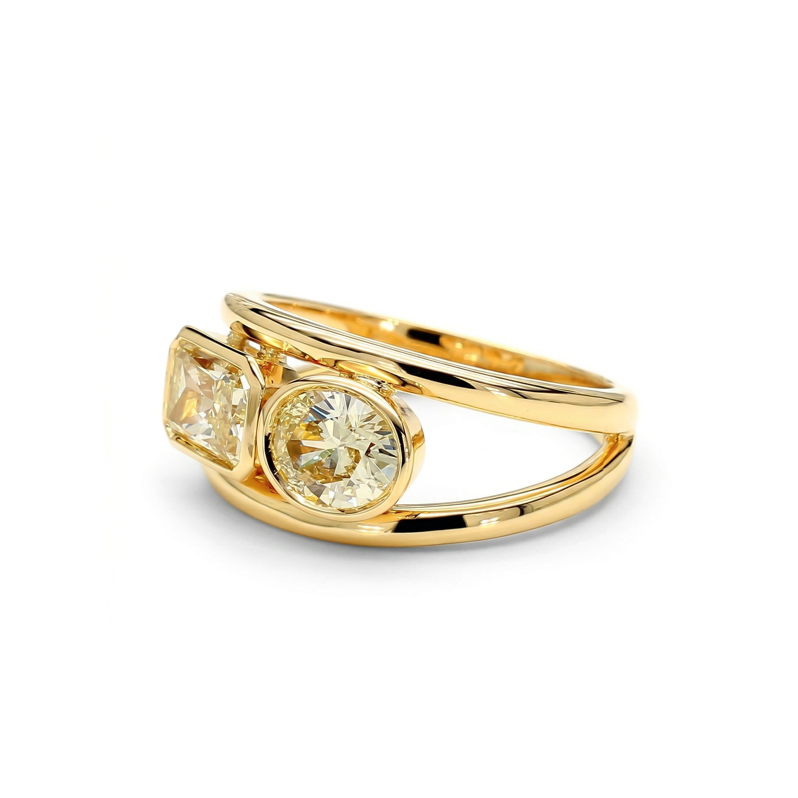 Natural Yellow Diamond Ring GIA Certified