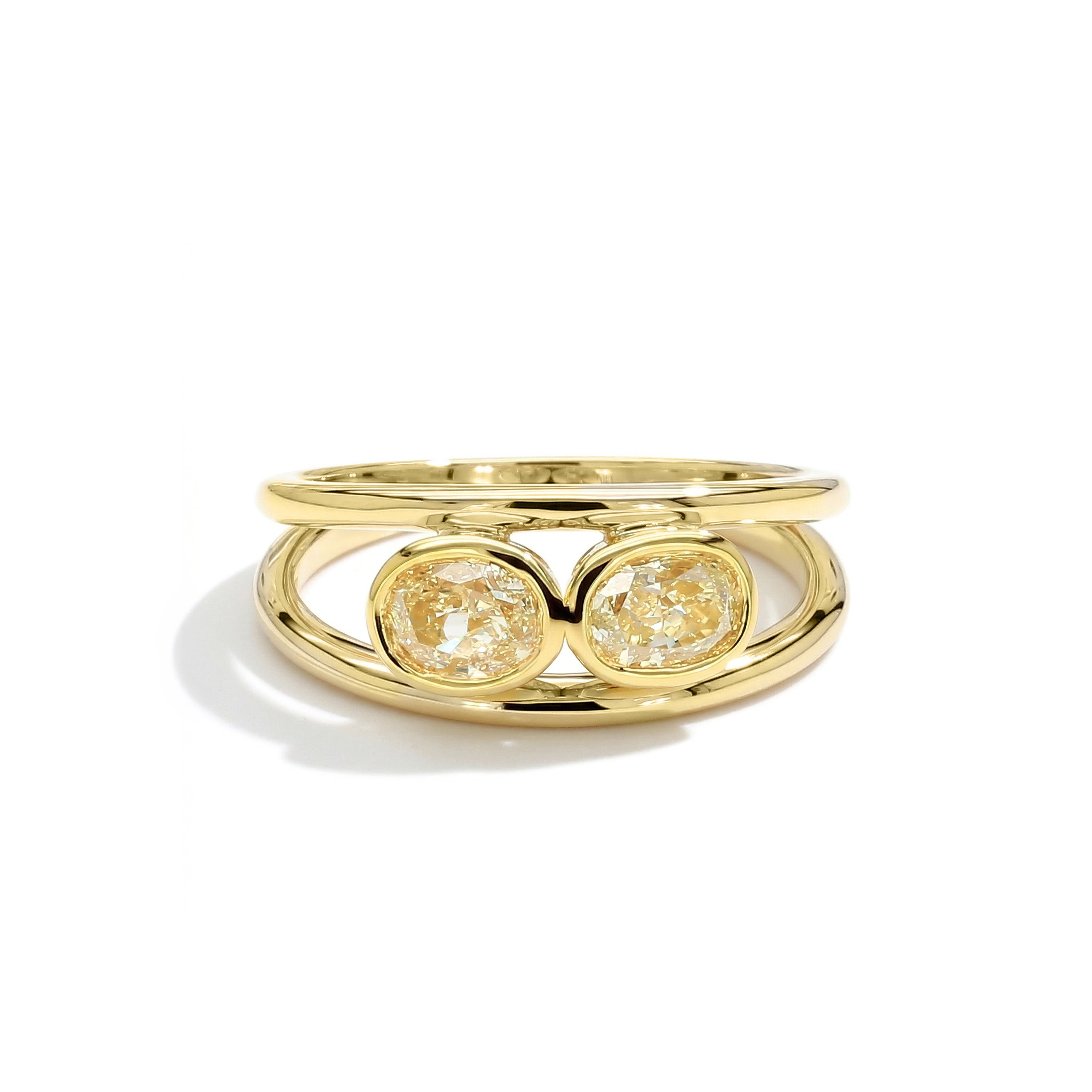 Natural Yellow Diamond Ring | GIA Certified