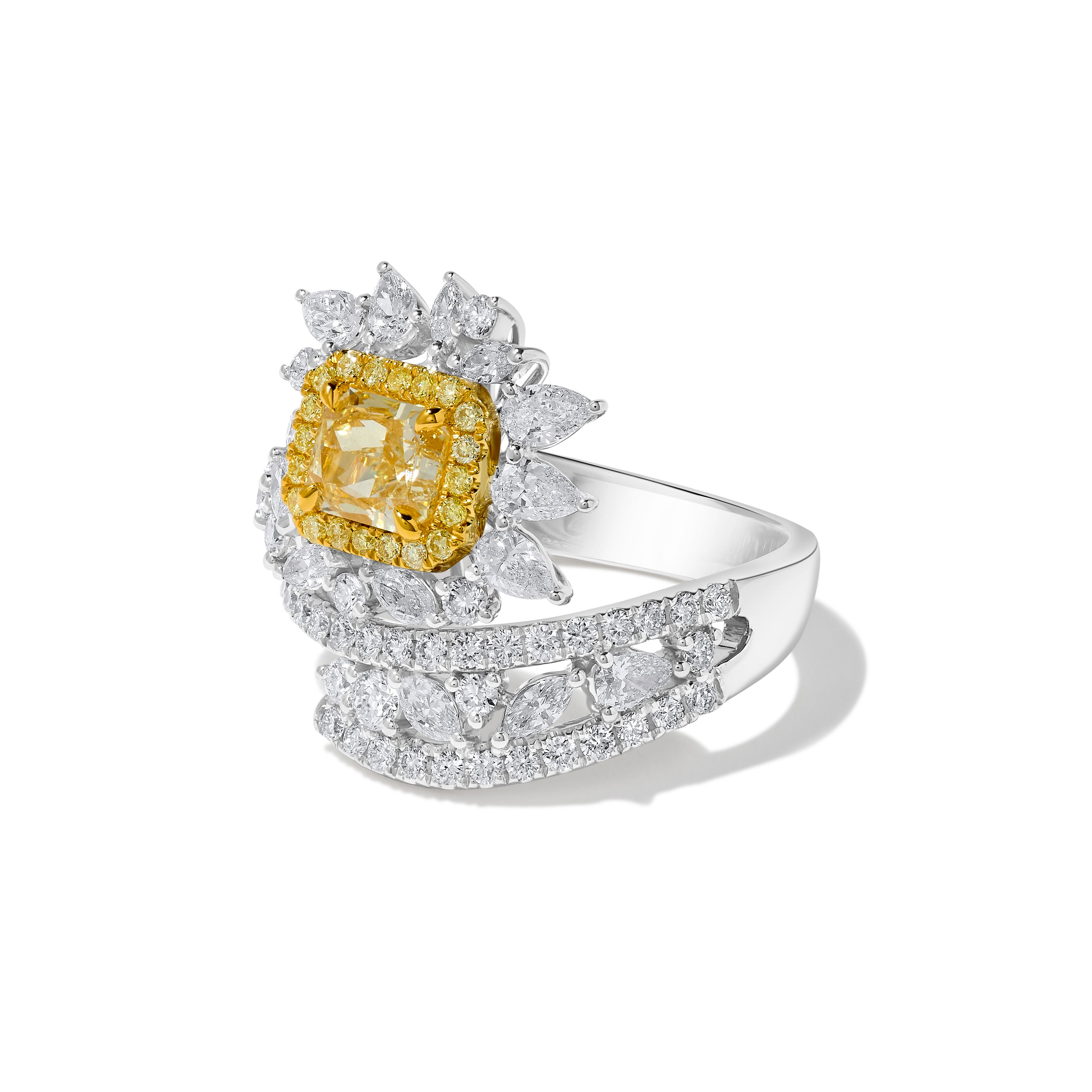 Yellow Radiant Diamond Ring JR10017H