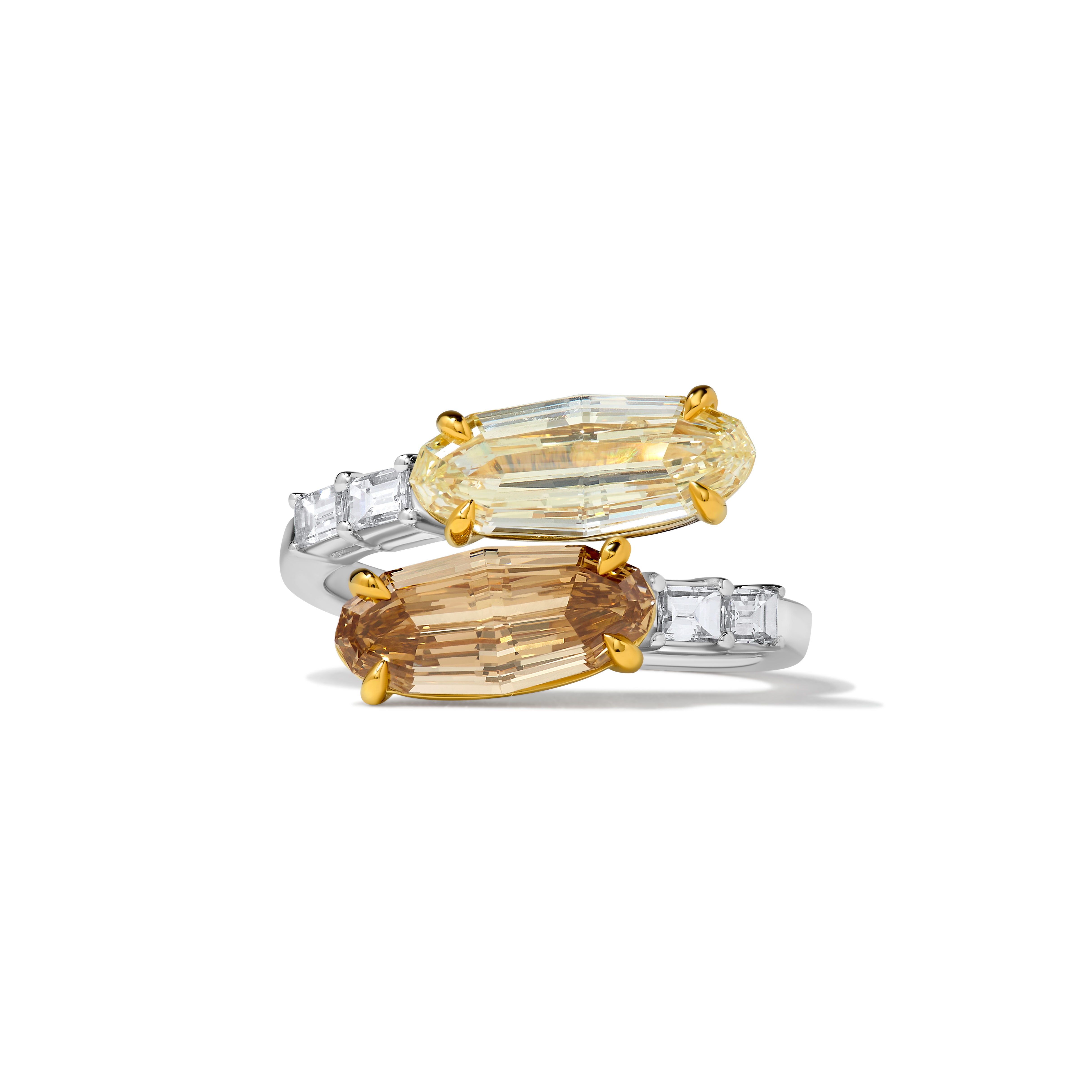 Natural Yellow Oval Diamond Ring GIA Certified product image 1