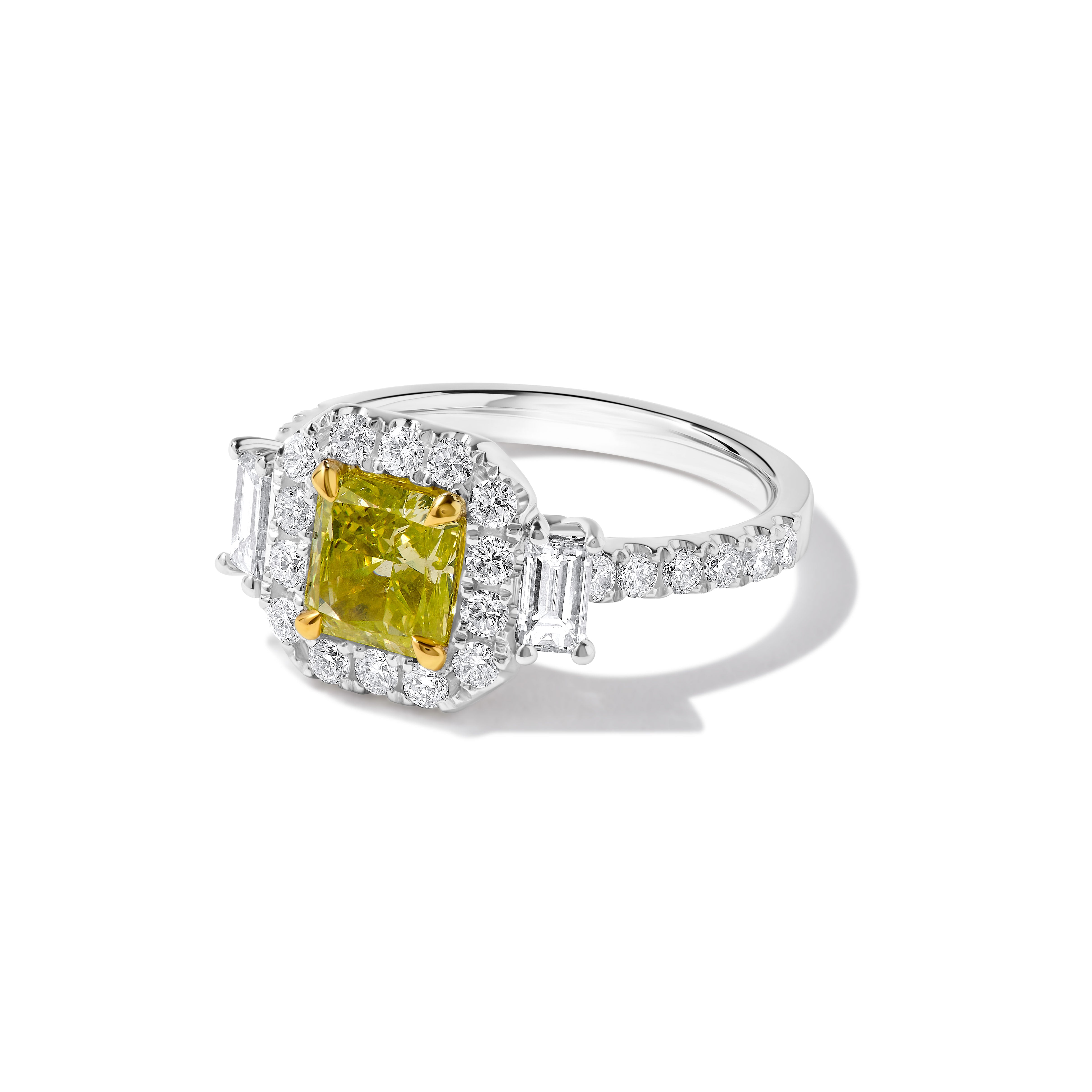 GIA Yellow Radiant Cut Diamond Ring JR1995GH