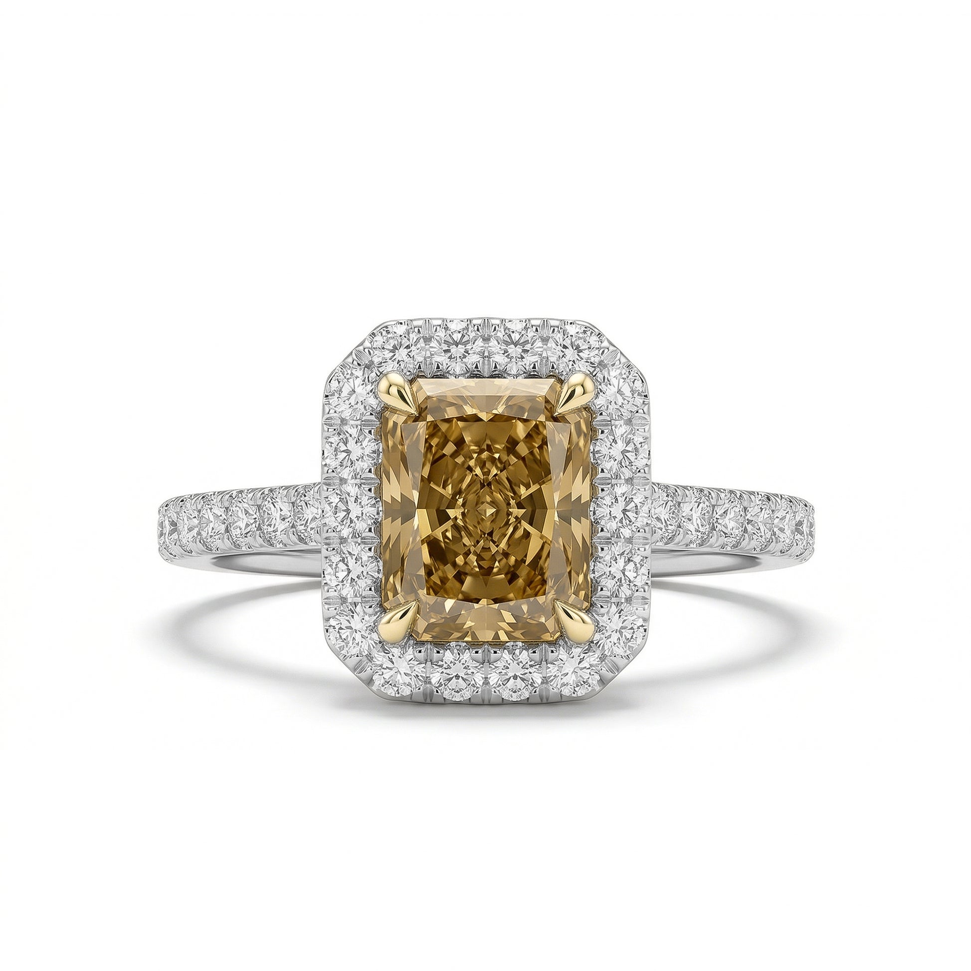 Natural Yellow Radiant Diamond Ring | GIA Certified product image 1