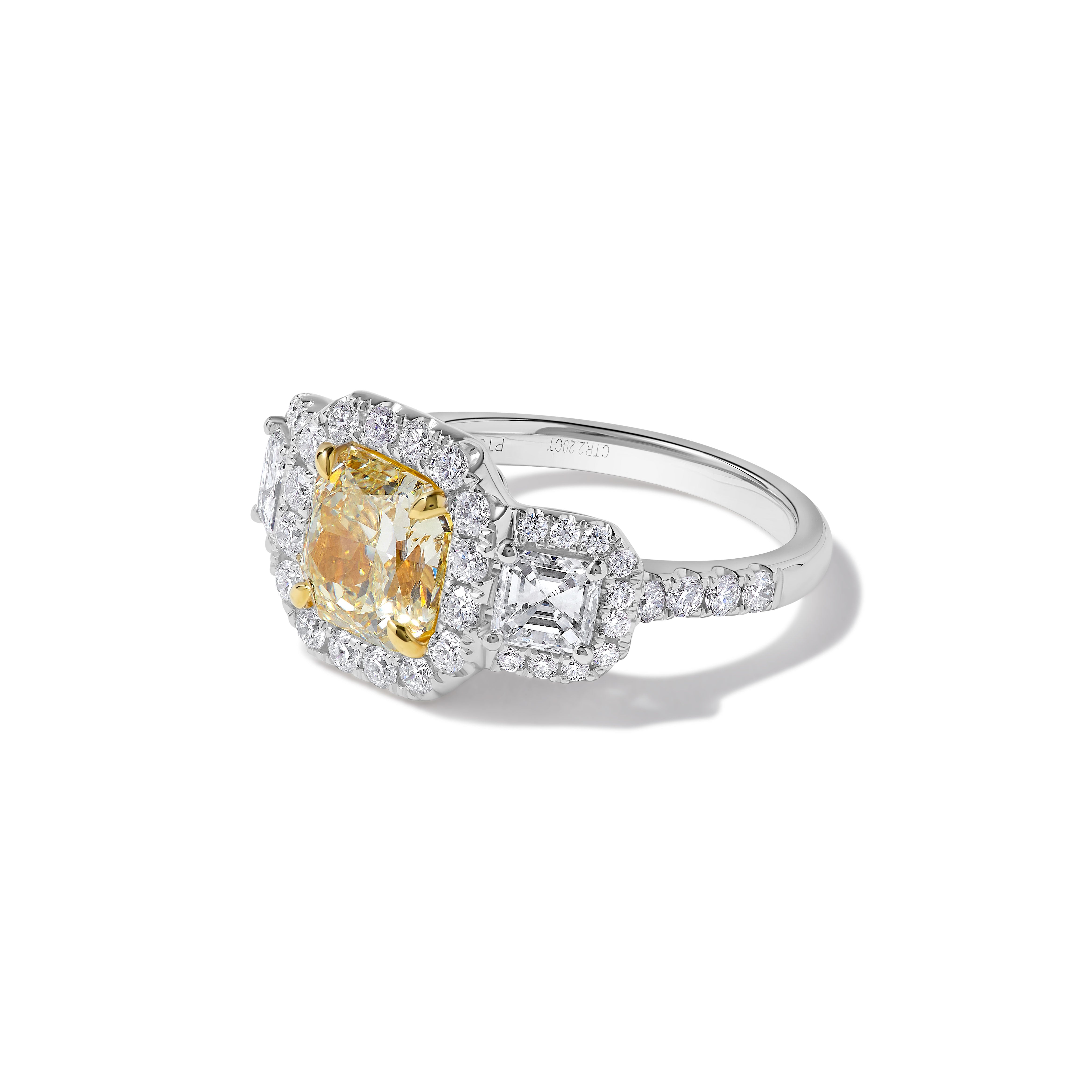 GIA Yellow Radiant Cut Diamond Ring JR2P84GH