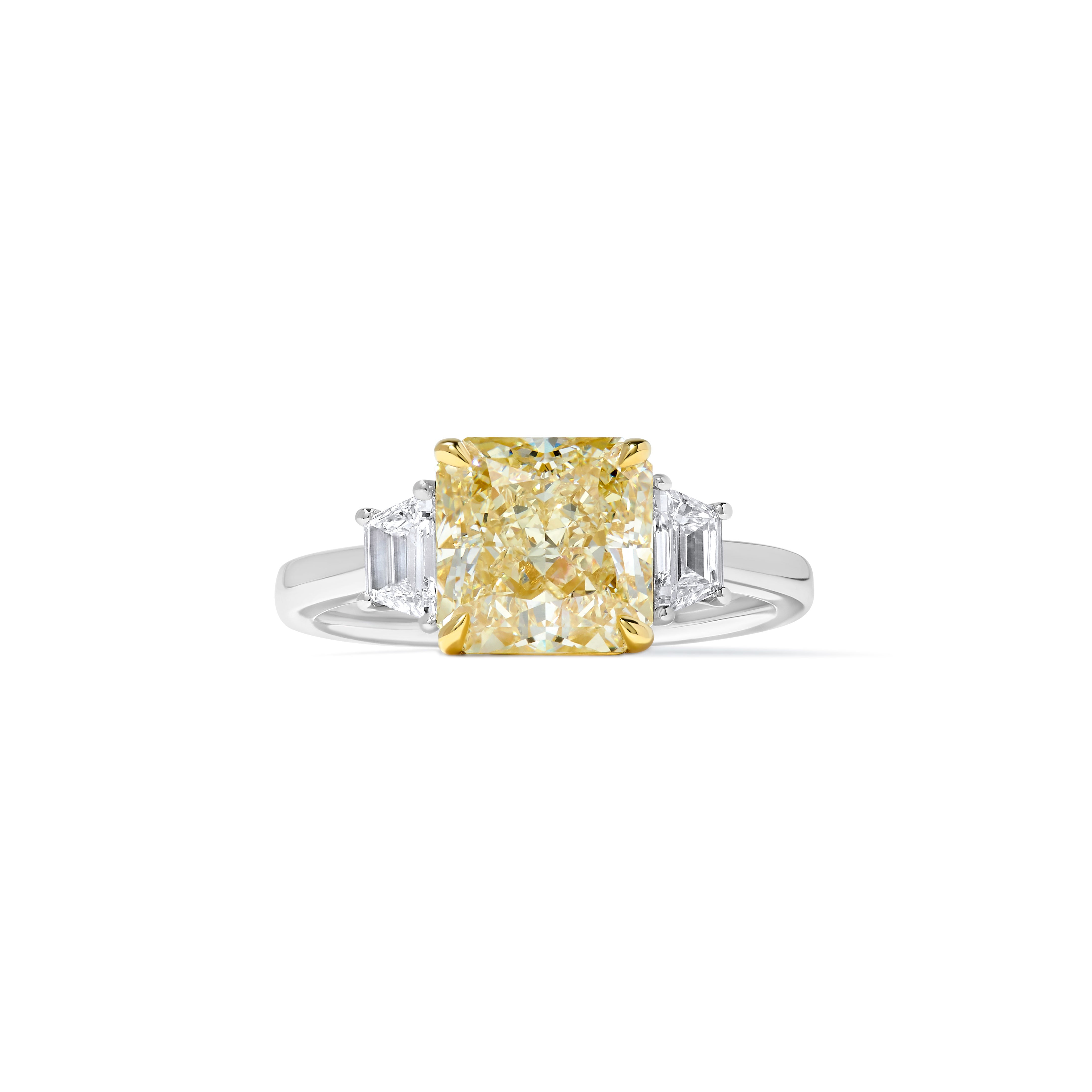 GIA Yellow Radiant Cut Diamond Ring JR3078GH