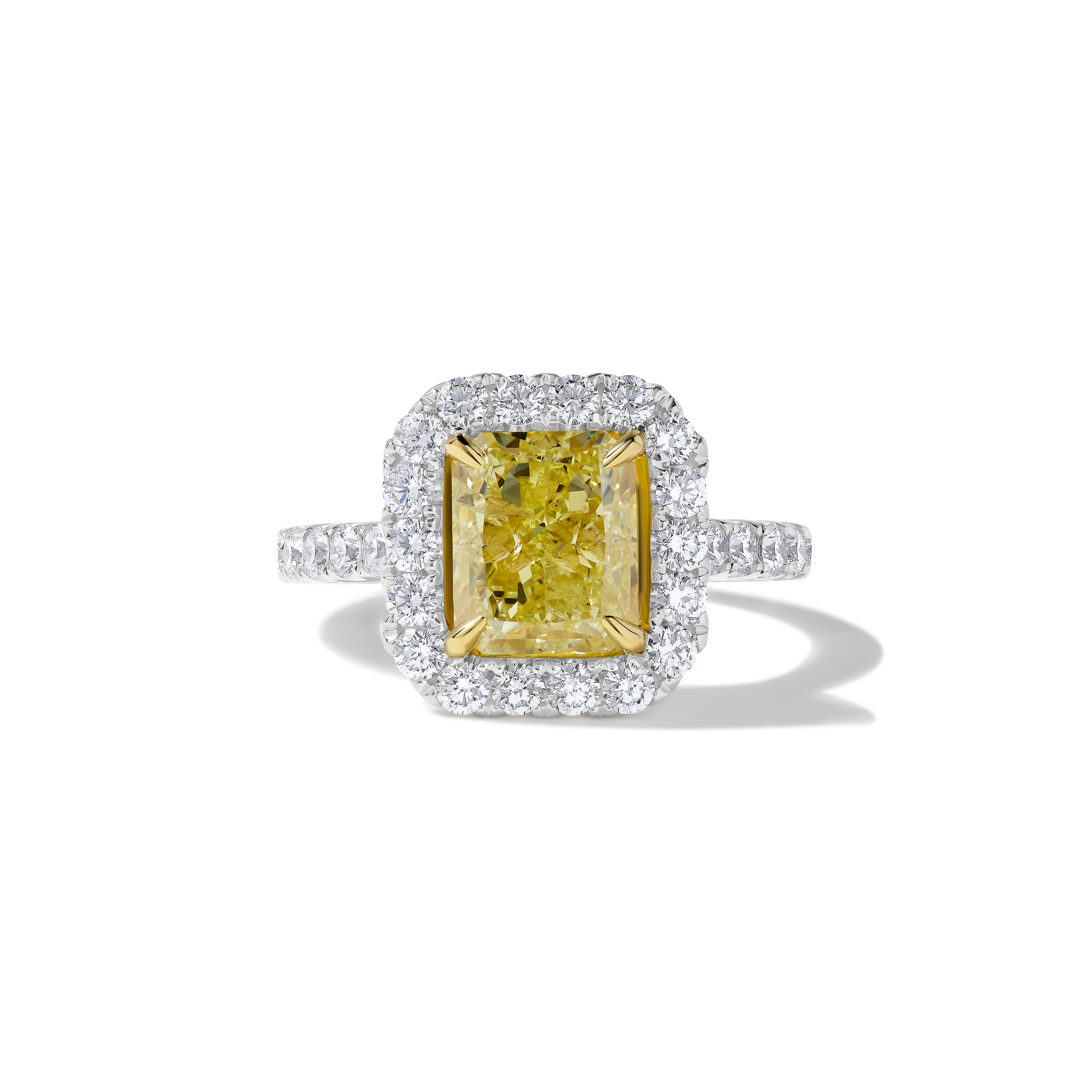 GIA Yellow Radiant Cut Diamond Ring JR3P49GH