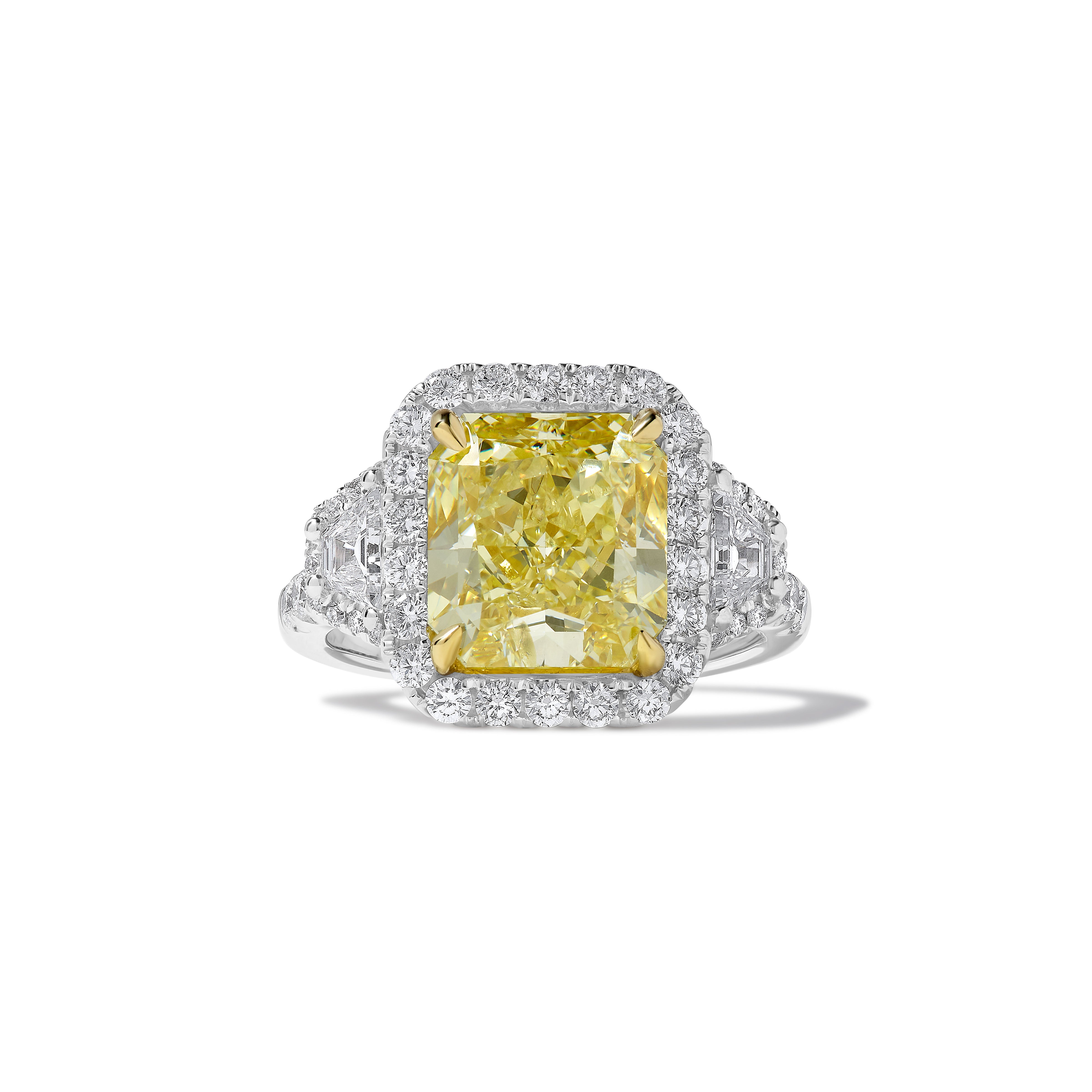 GIA Yellow Radiant Cut Diamond Ring JR5P10GH