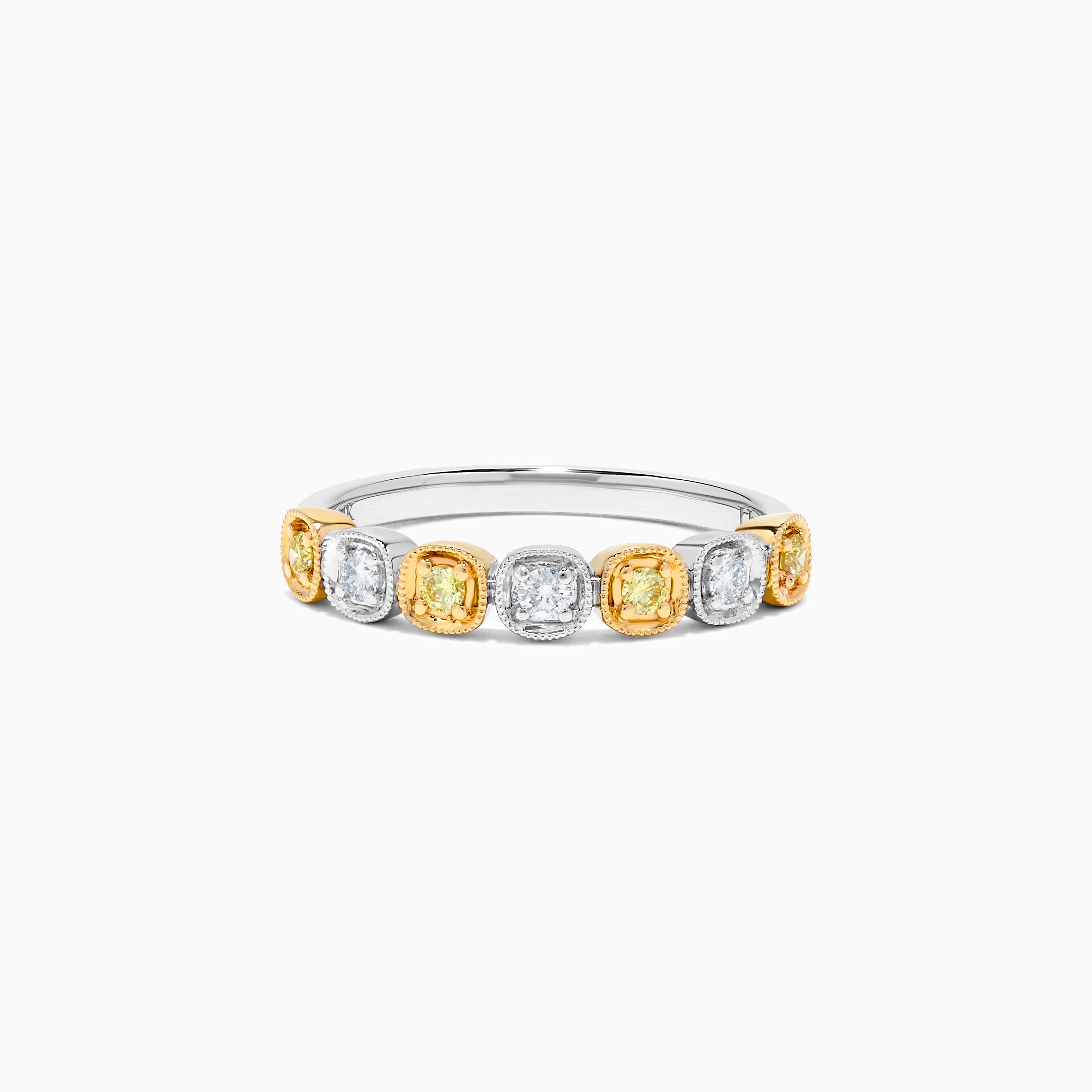 Yellow & White Diamond Wedding Band JRB100GPB