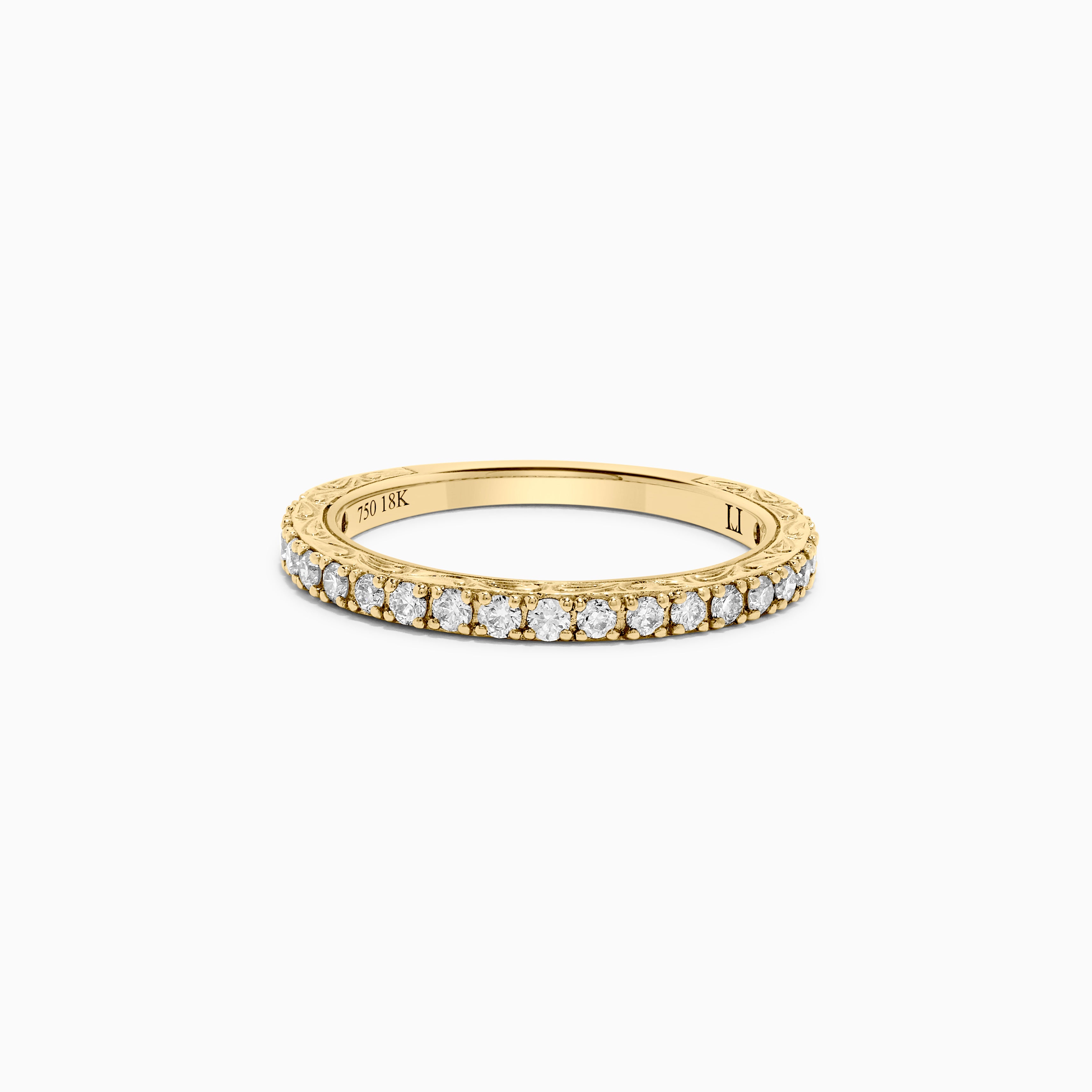 White Diamond & Yellow Gold Band JRB160GP