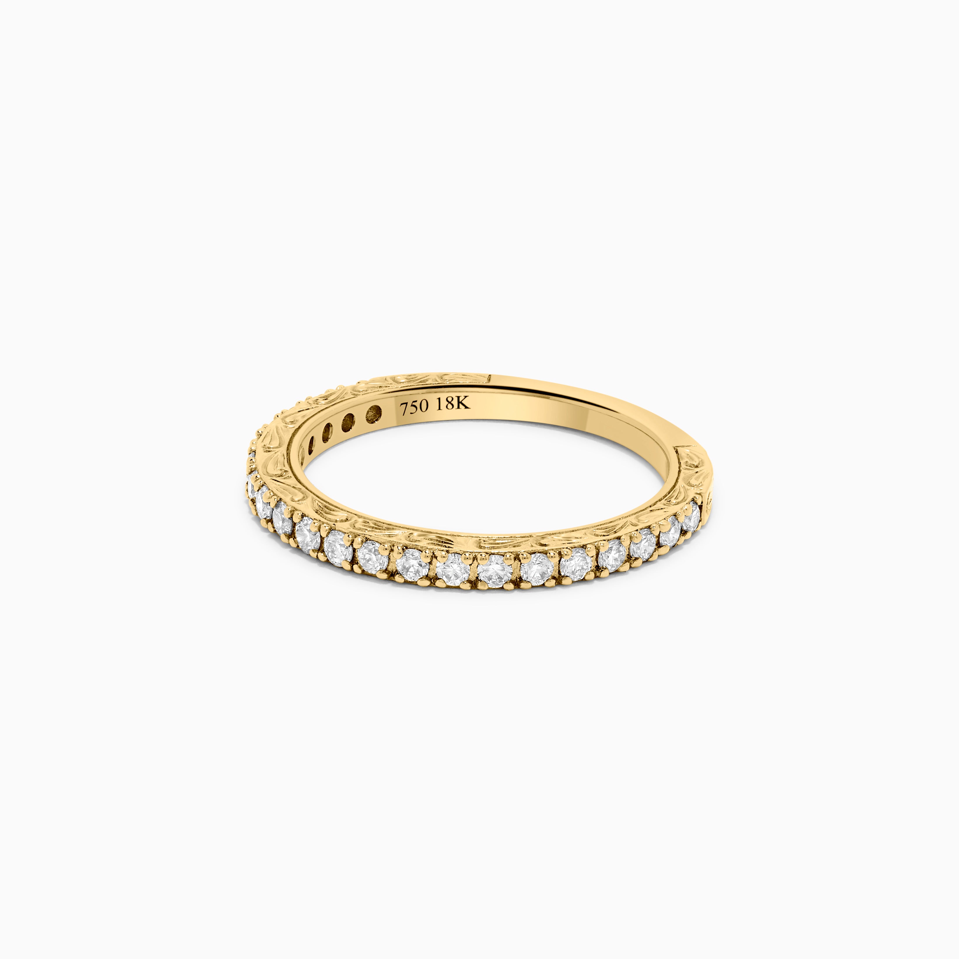 White Diamond & Yellow Gold Band JRB160GP
