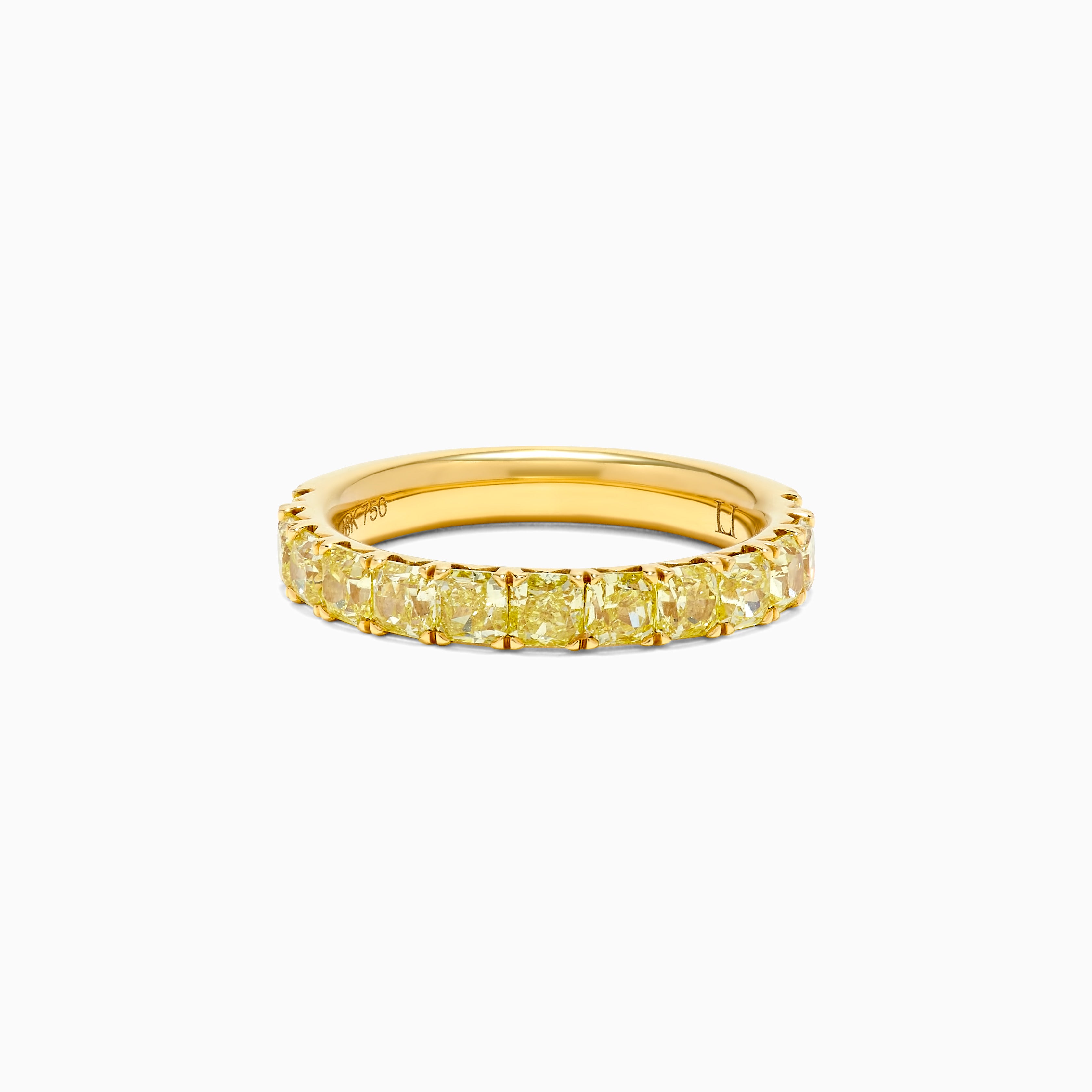 Yellow Radiant Cut Diamond Wedding Band JRB176GS-M29
