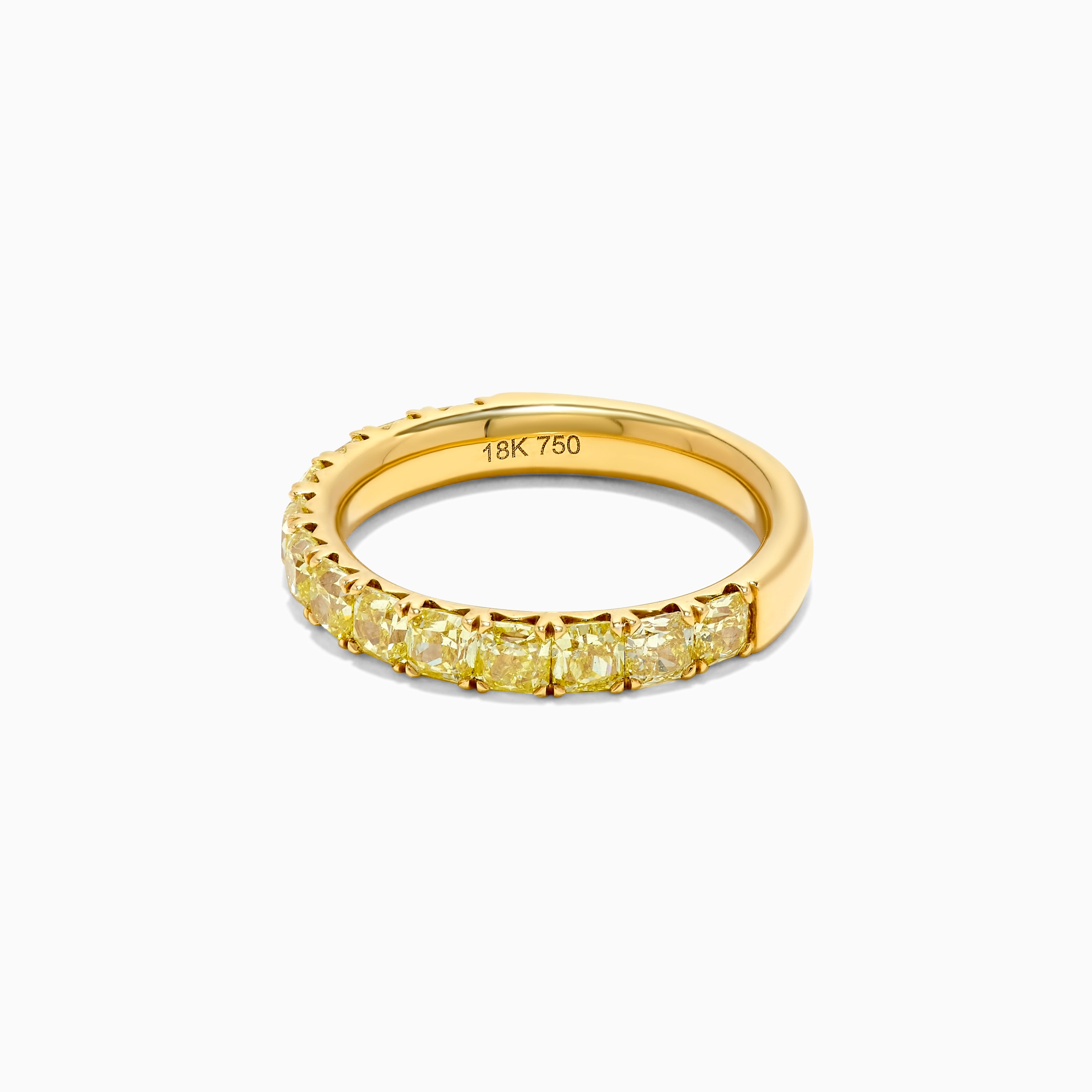 Yellow Radiant Cut Diamond Wedding Band JRB176GS-M29