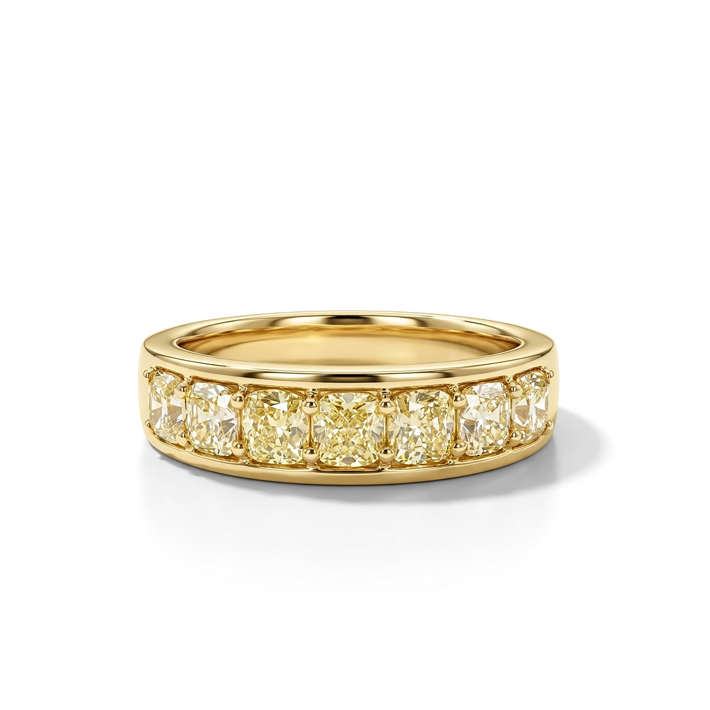 Natural Yellow Cushion Diamond Band product image 1