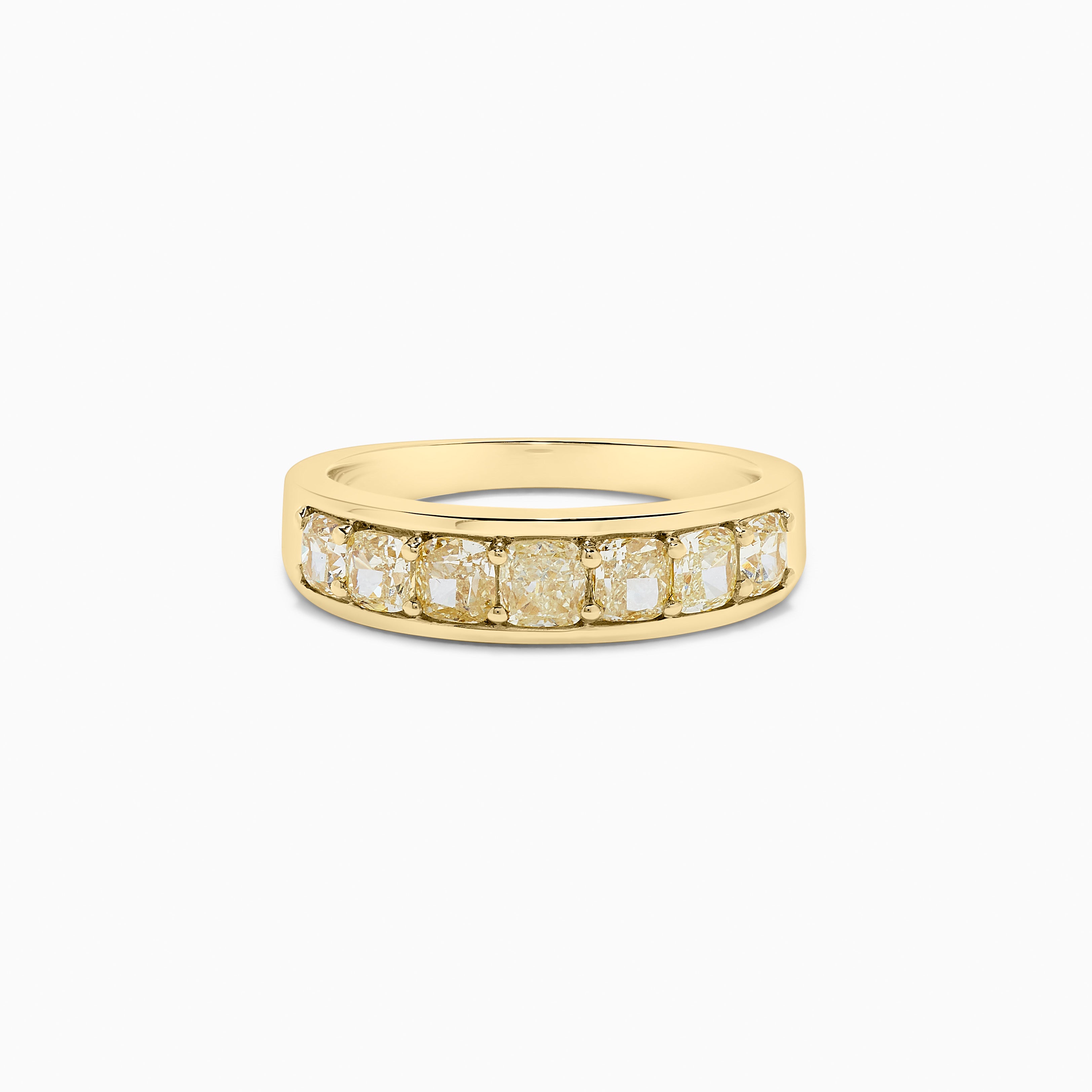 Yellow Cushion Diamond Wedding Band JRB219GP