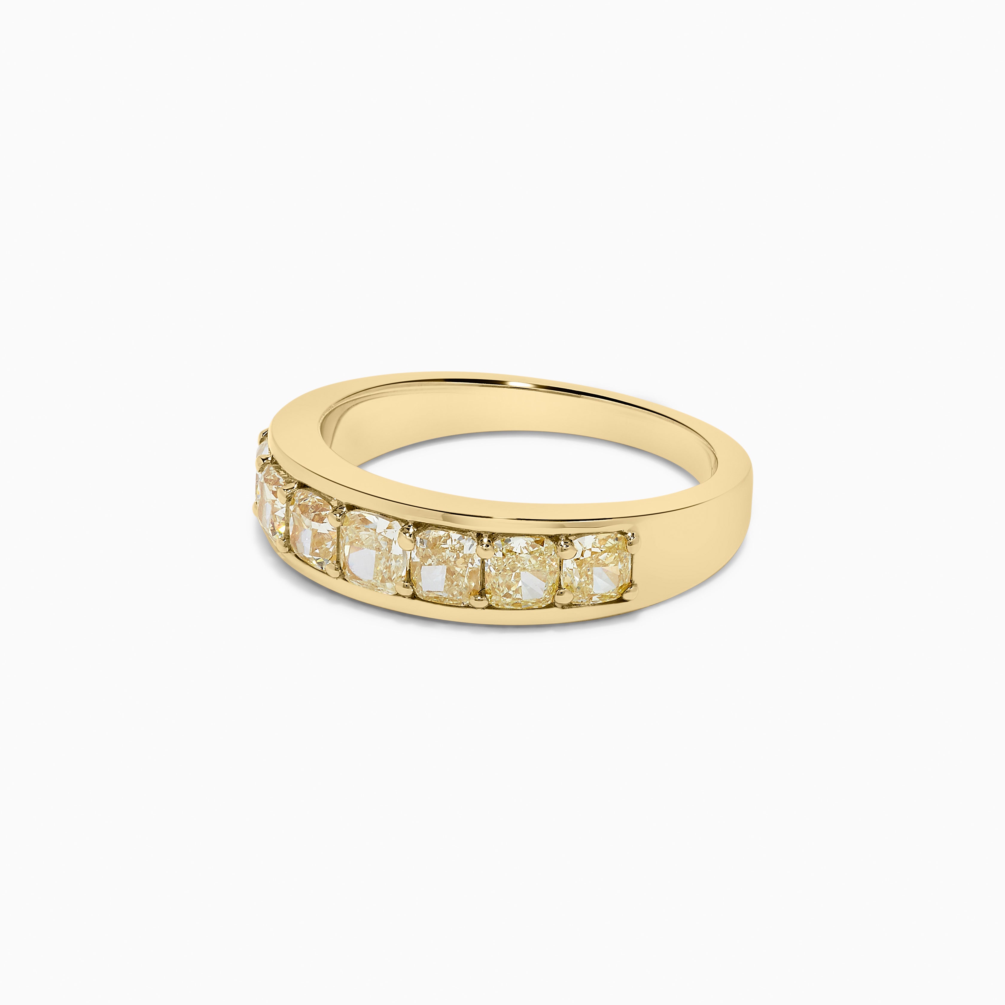 Yellow Cushion Diamond Wedding Band JRB219GP