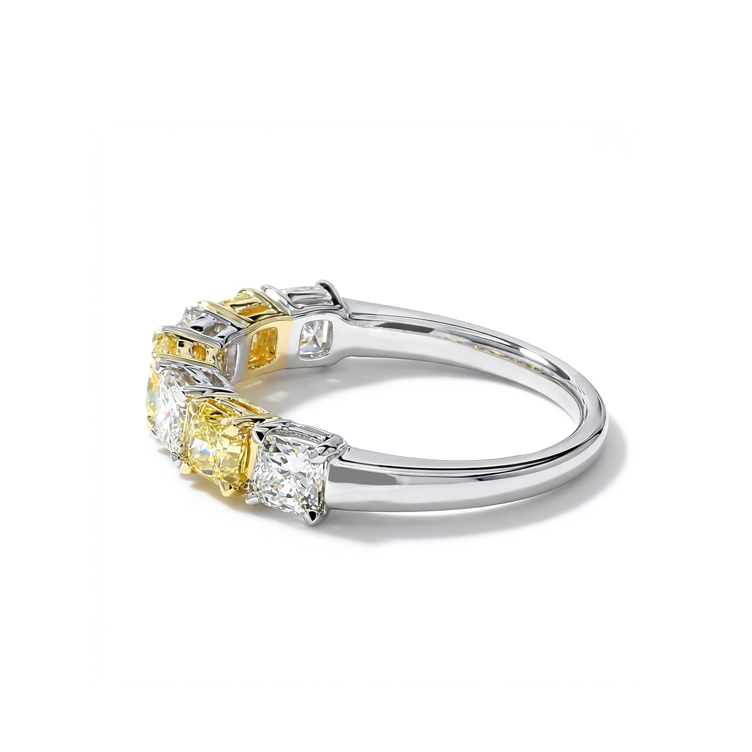Natural Yellow Radiant Diamond Band product image 2