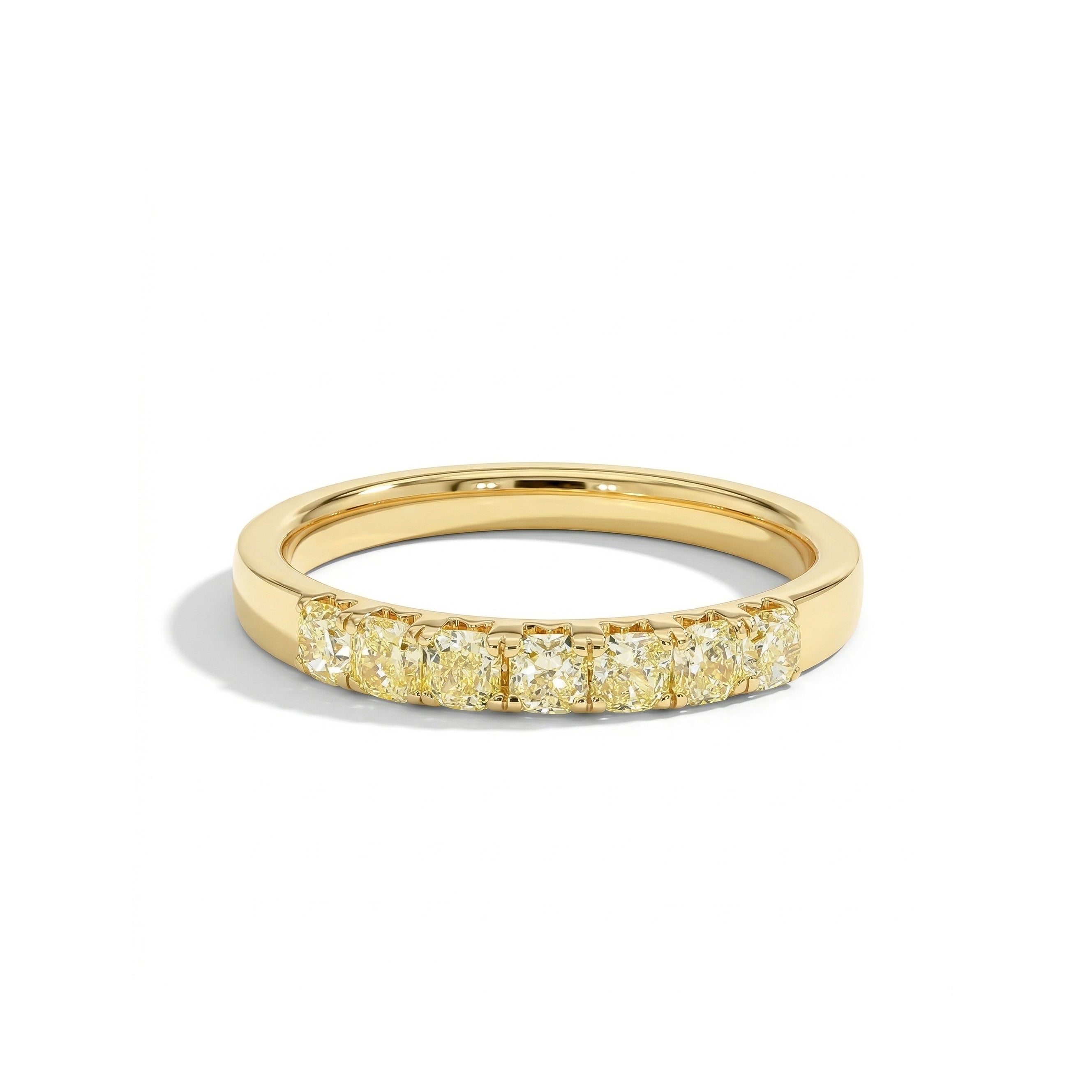 Natural Yellow Radiant Diamond Band product image 1