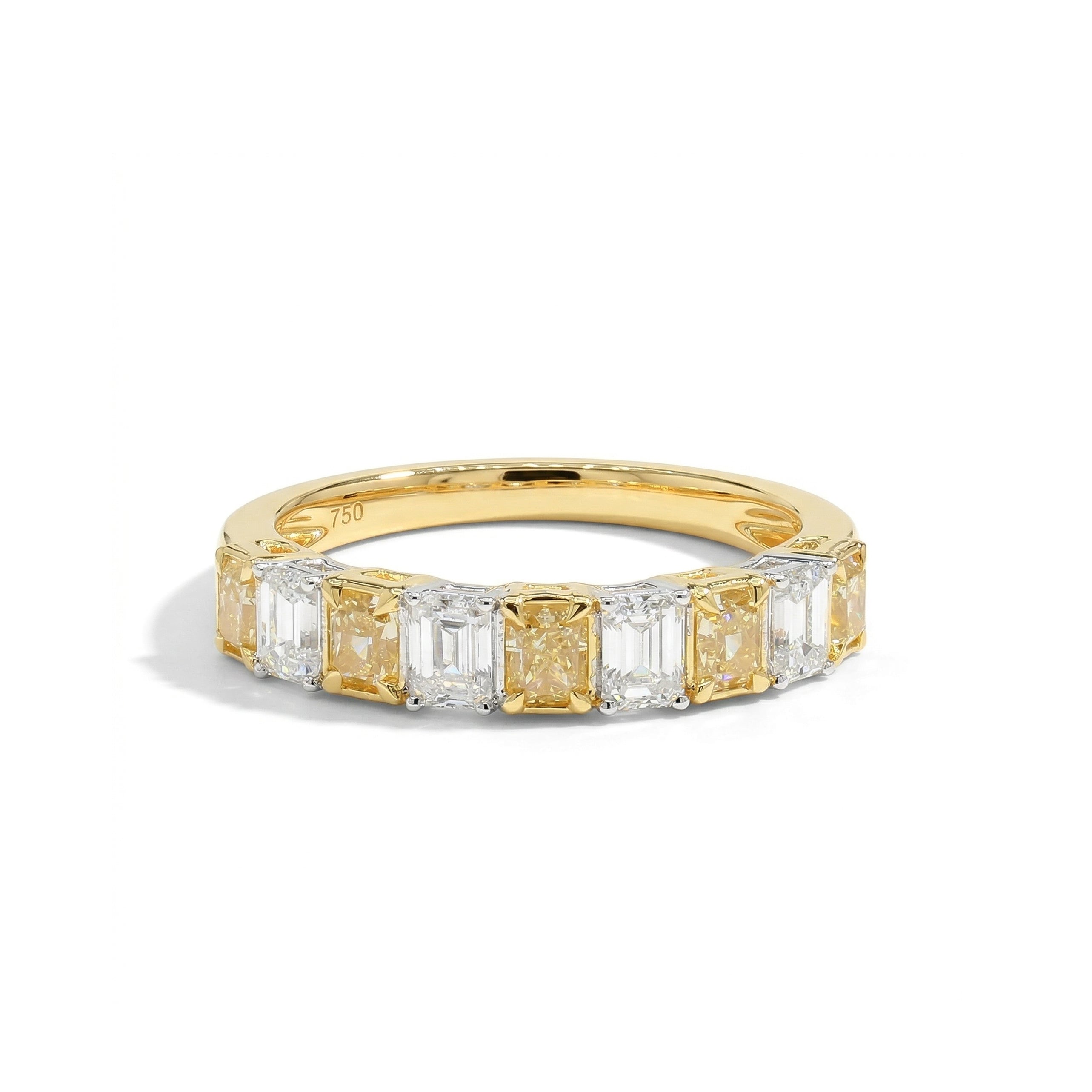 Natural Yellow Radiant Diamond Band product image 1