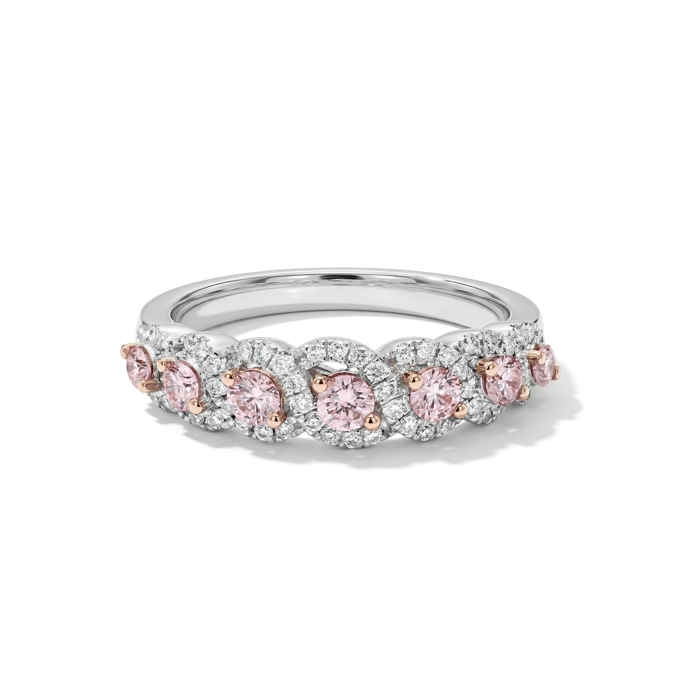 Natural Pink Round Diamond Band product image 1