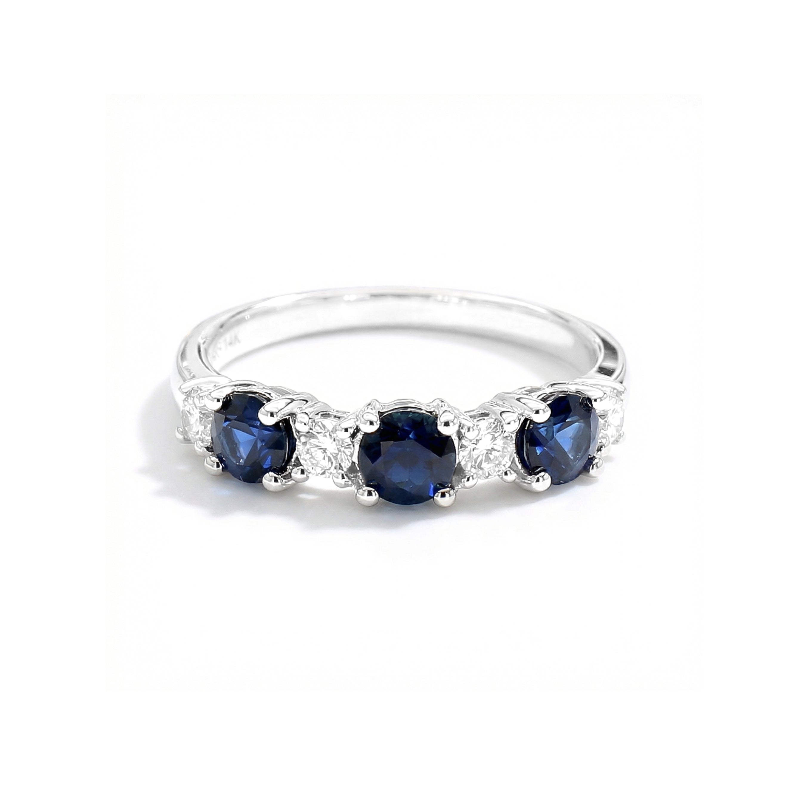 Natural Sapphire & Diamond Band product image 1