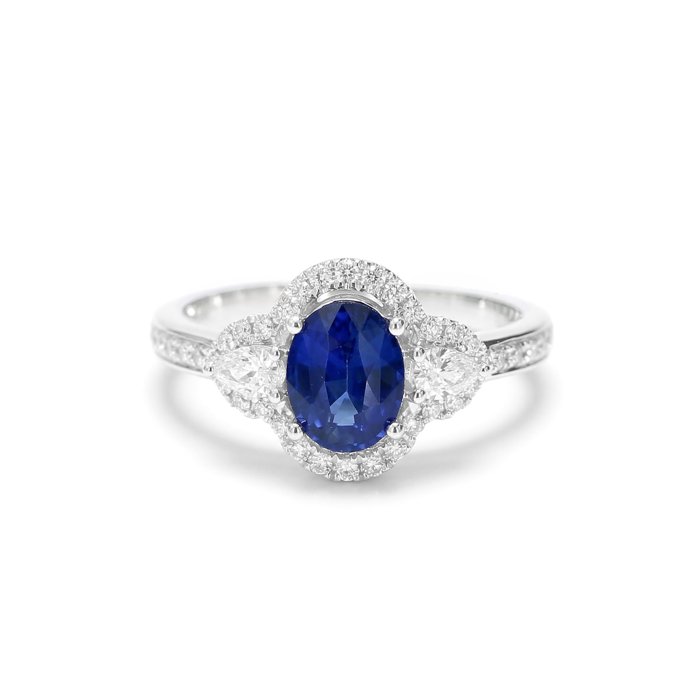 Natural Oval Sapphire & Diamond Ring product image 1