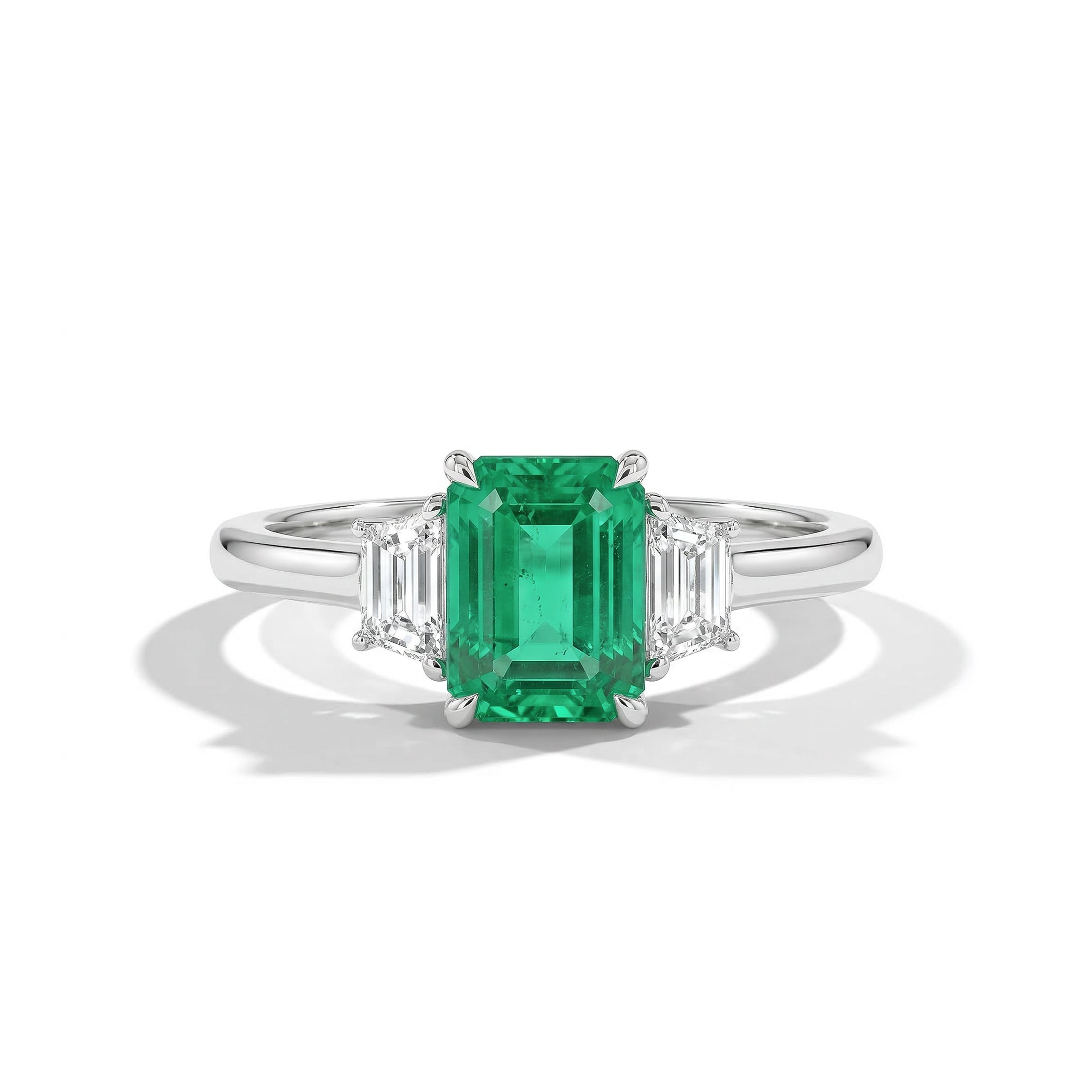 Natural Emerald & Diamond Ring product image 1