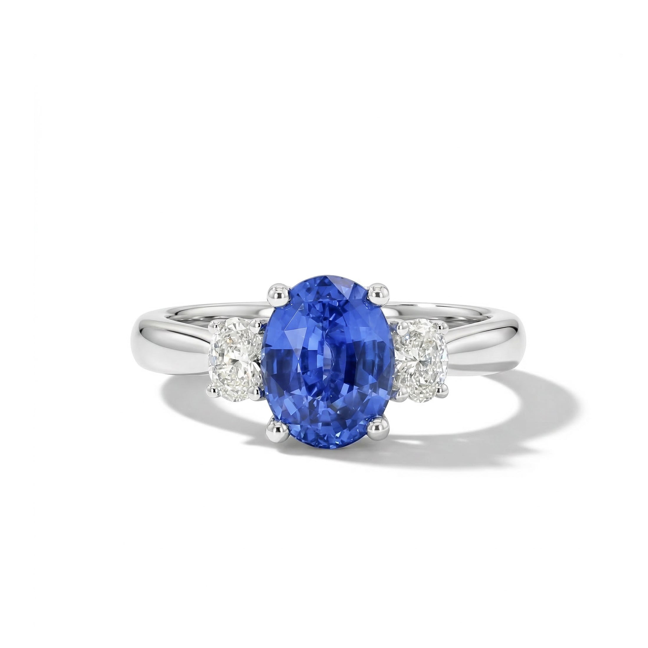 Natural Oval Sapphire & Diamond Ring product image 1